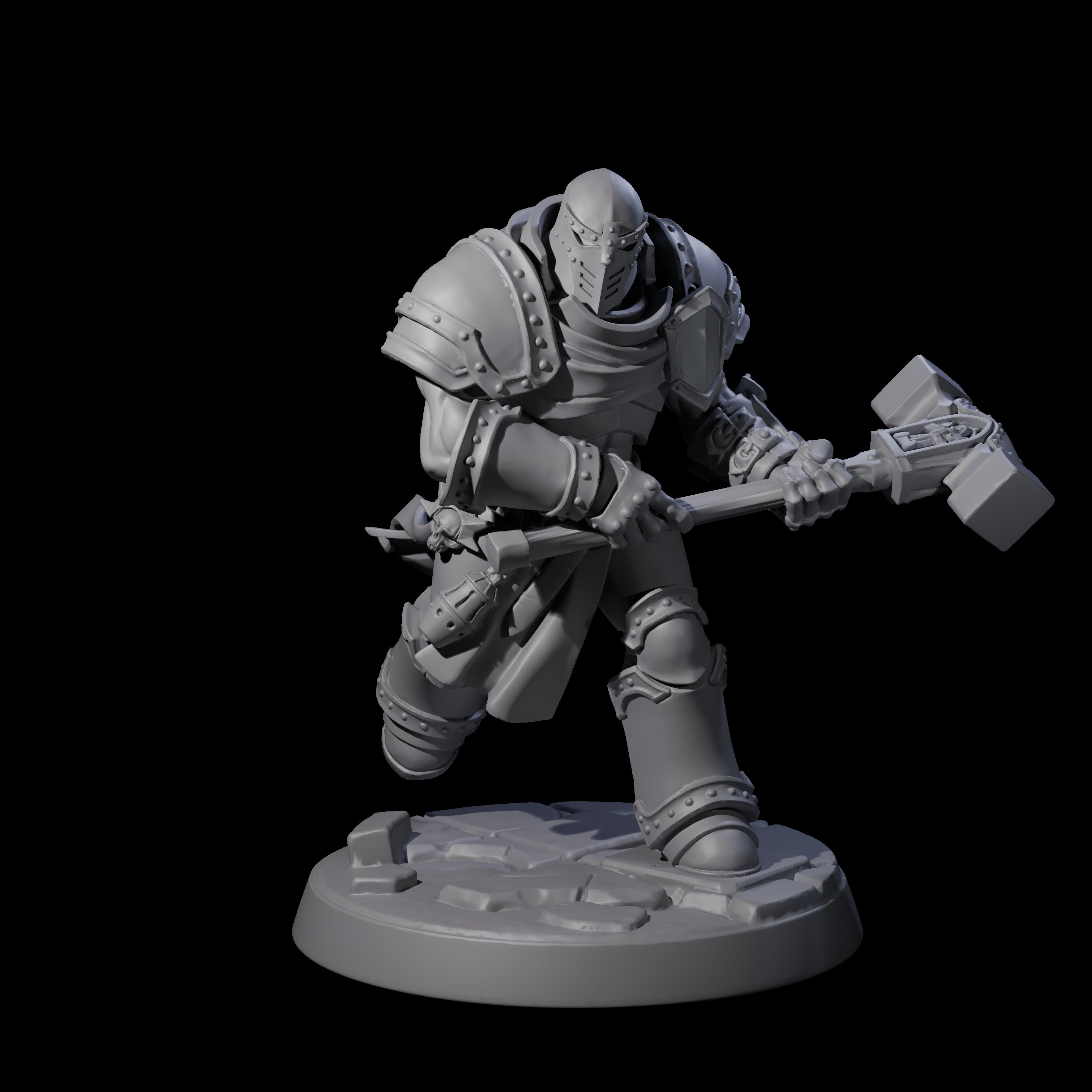 Six Determined Paladin Warriors Miniature for Dungeons and Dragons, Pathfinder or other TTRPGs