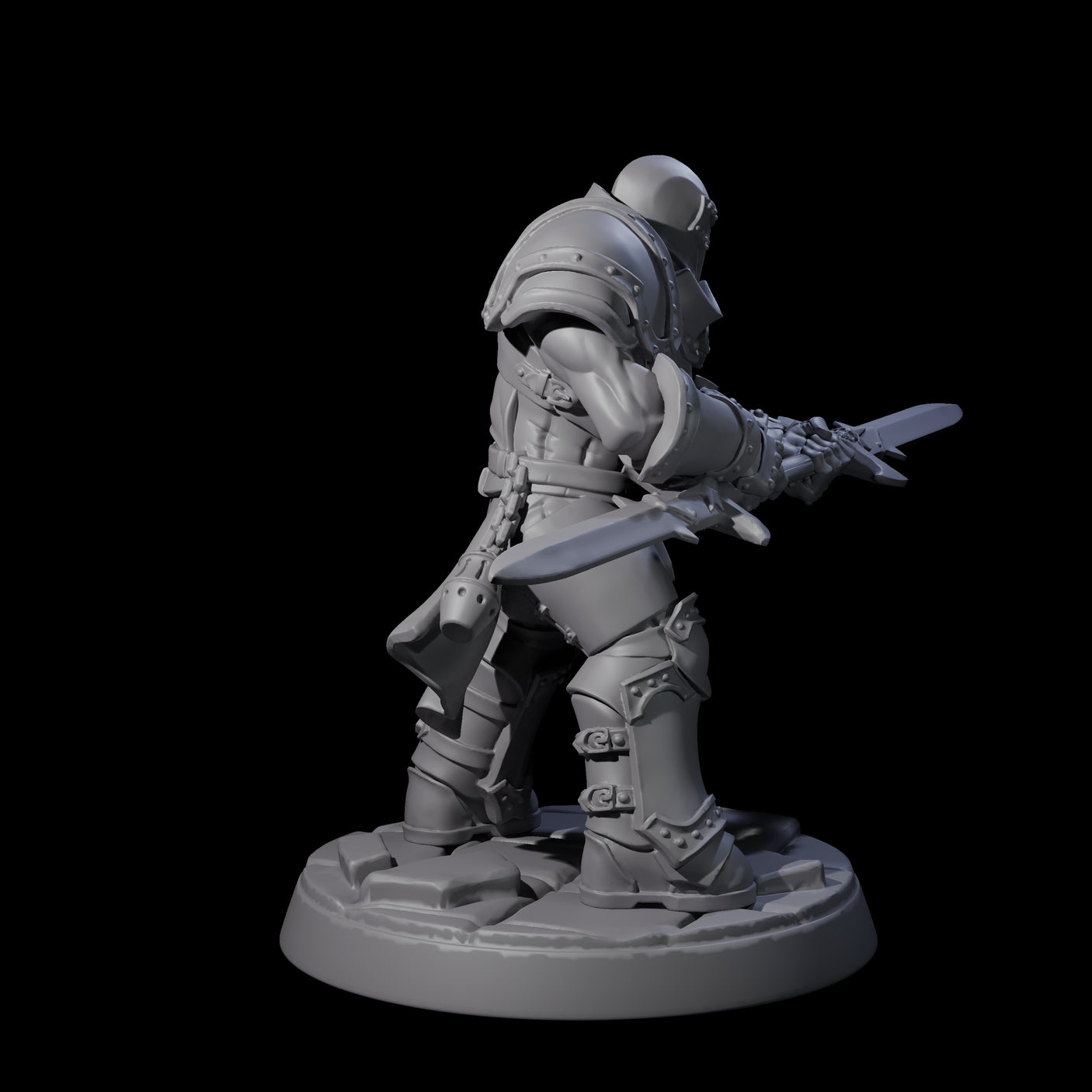 Six Determined Paladin Warriors Miniature for Dungeons and Dragons, Pathfinder or other TTRPGs