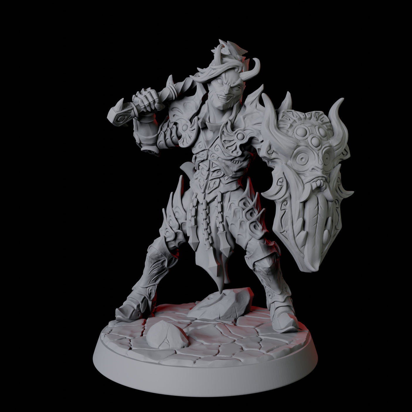 Six Devil Soldiers Miniature for Dungeons and Dragons, Pathfinder or other TTRPGs