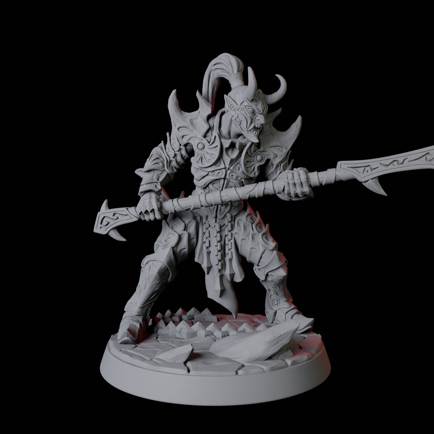 Six Devil Soldiers Miniature for Dungeons and Dragons, Pathfinder or other TTRPGs
