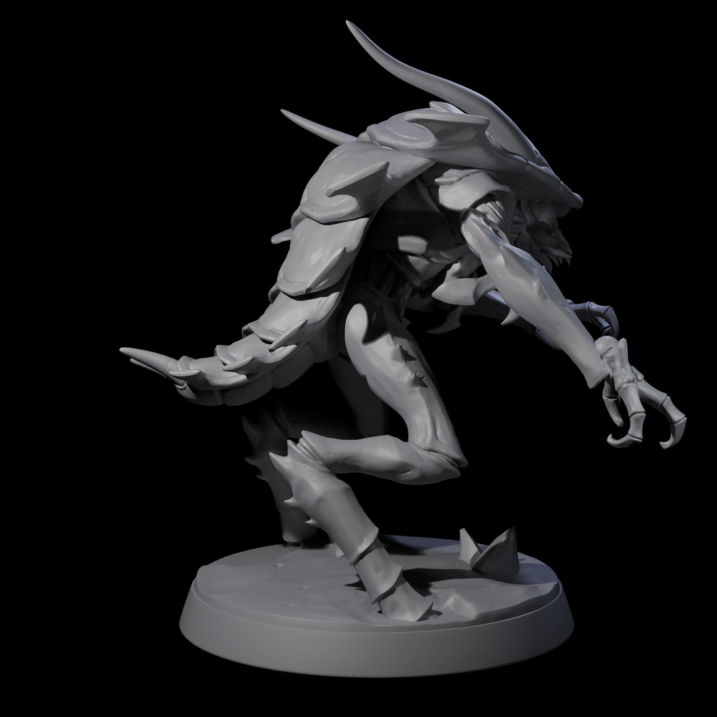 Six Droning Thri-kreen Thralls Miniature for Dungeons and Dragons, Pathfinder or other TTRPGs