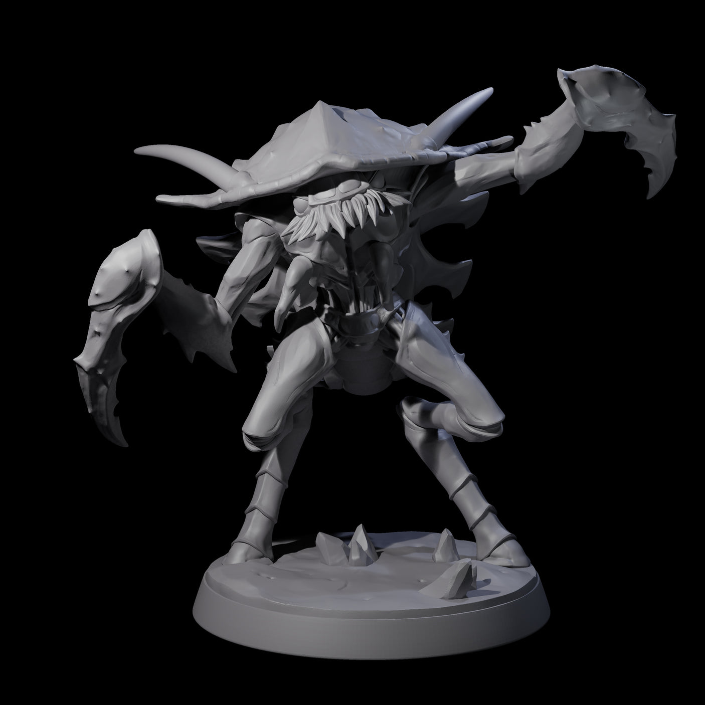 Six Droning Thri-kreen Thralls Miniature for Dungeons and Dragons, Pathfinder or other TTRPGs