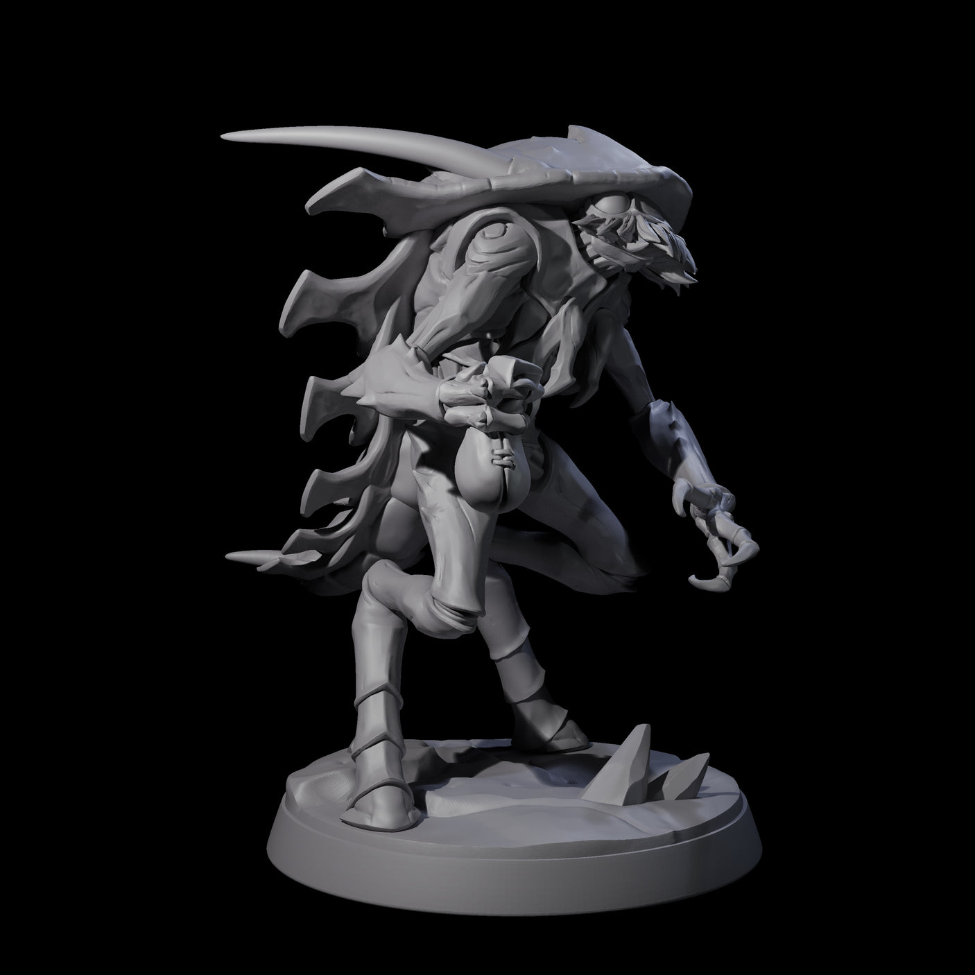 Six Droning Thri-kreen Thralls Miniature for Dungeons and Dragons, Pathfinder or other TTRPGs