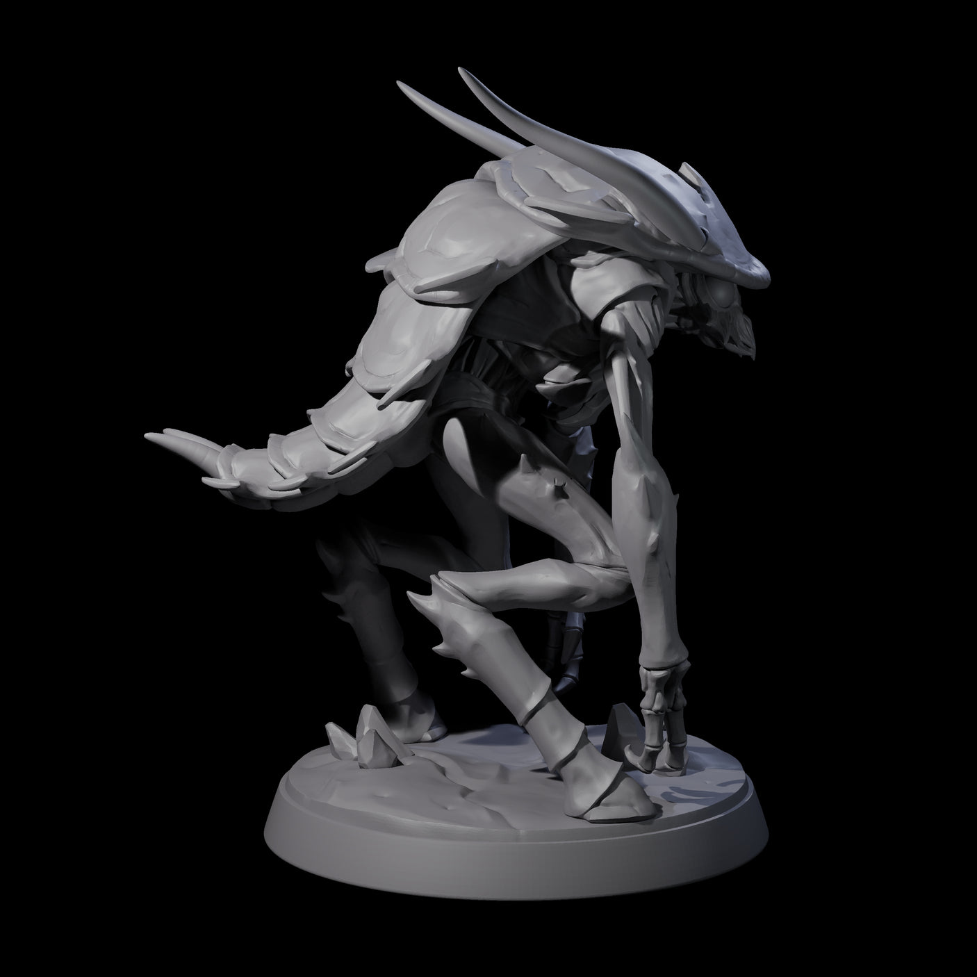 Six Droning Thri-kreen Thralls Miniature for Dungeons and Dragons, Pathfinder or other TTRPGs