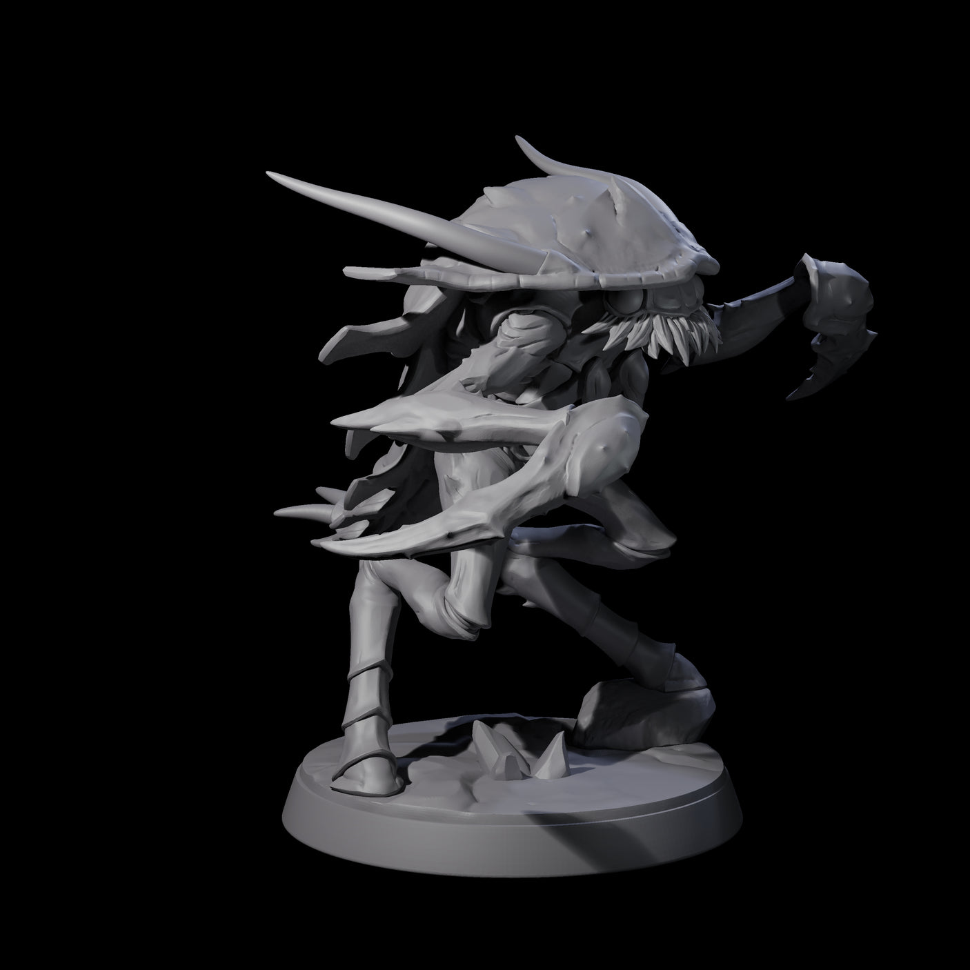Six Droning Thri-kreen Thralls Miniature for Dungeons and Dragons, Pathfinder or other TTRPGs