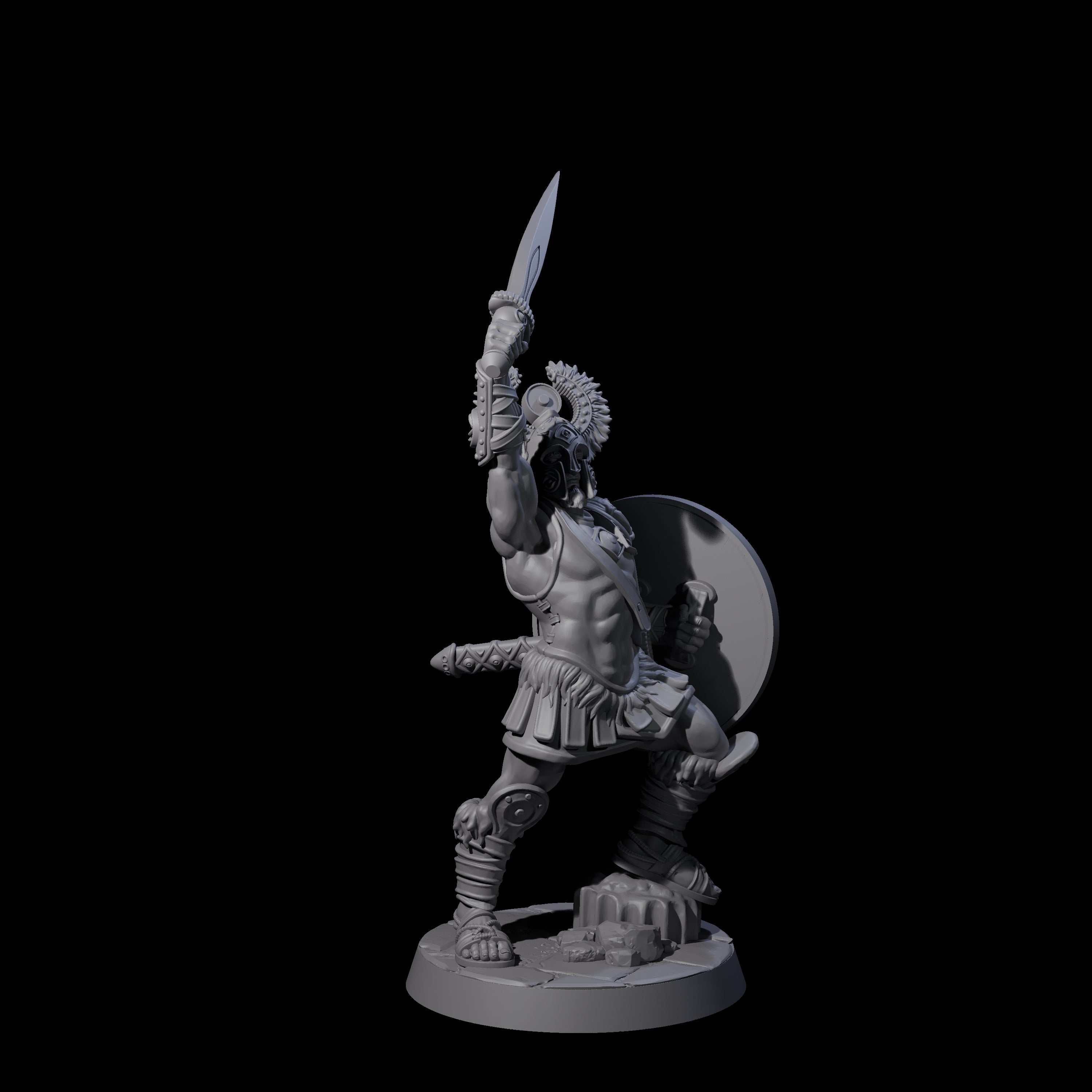 Six Greek Inspired Sword Hoplites Miniature for Dungeons and Dragons, Pathfinder or other TTRPGs