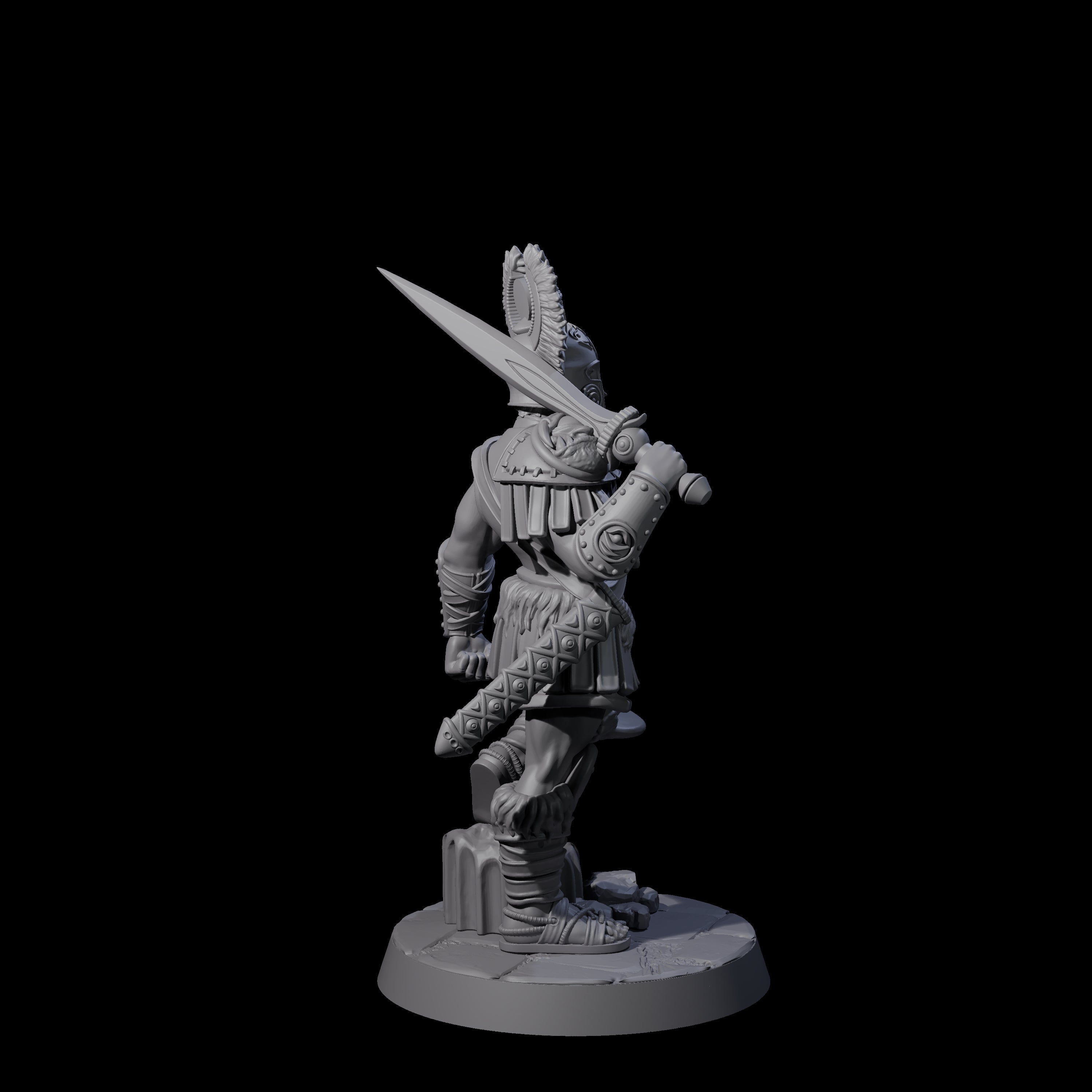 Six Greek Inspired Sword Hoplites Miniature for Dungeons and Dragons, Pathfinder or other TTRPGs