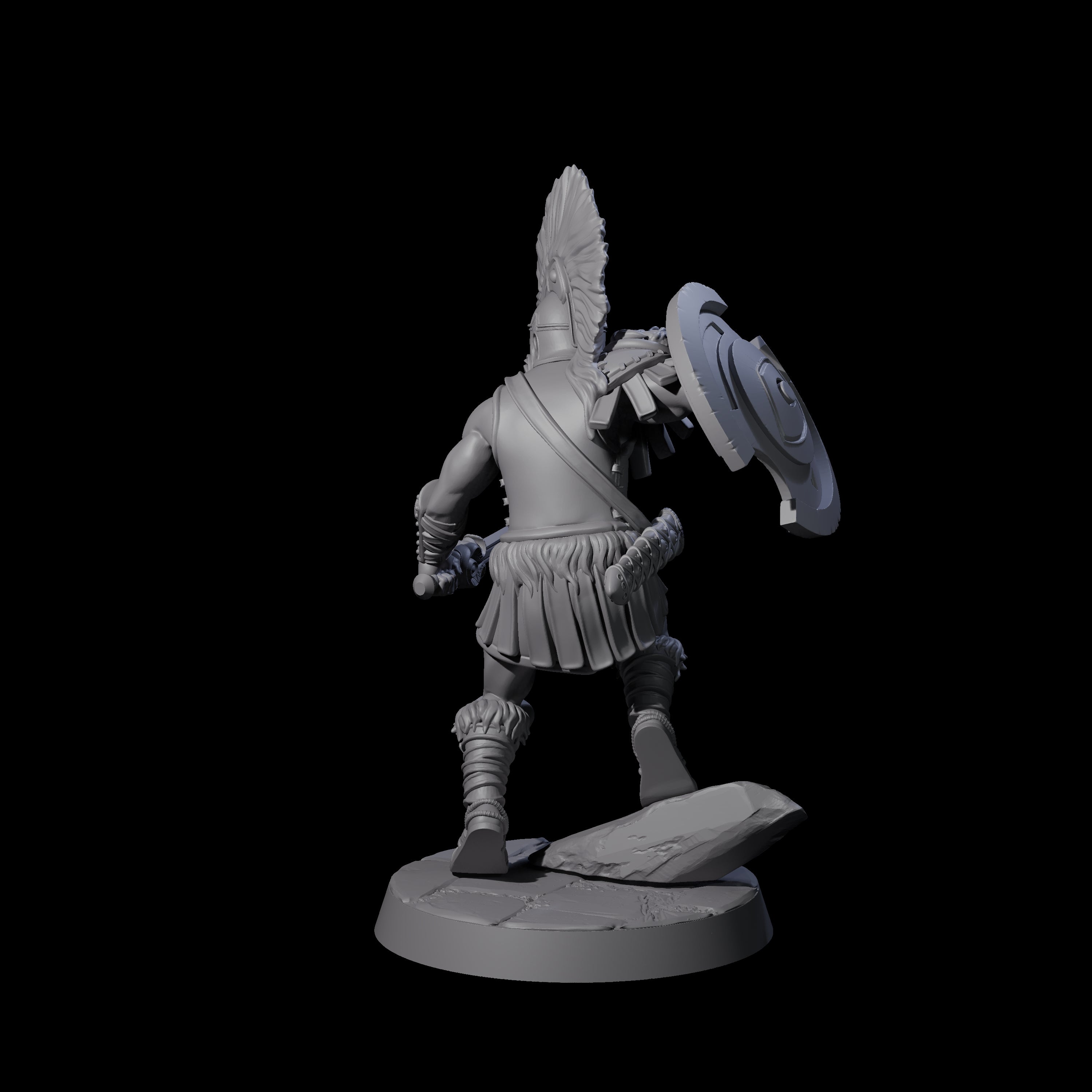 Six Greek Inspired Sword Hoplites Miniature for Dungeons and Dragons, Pathfinder or other TTRPGs