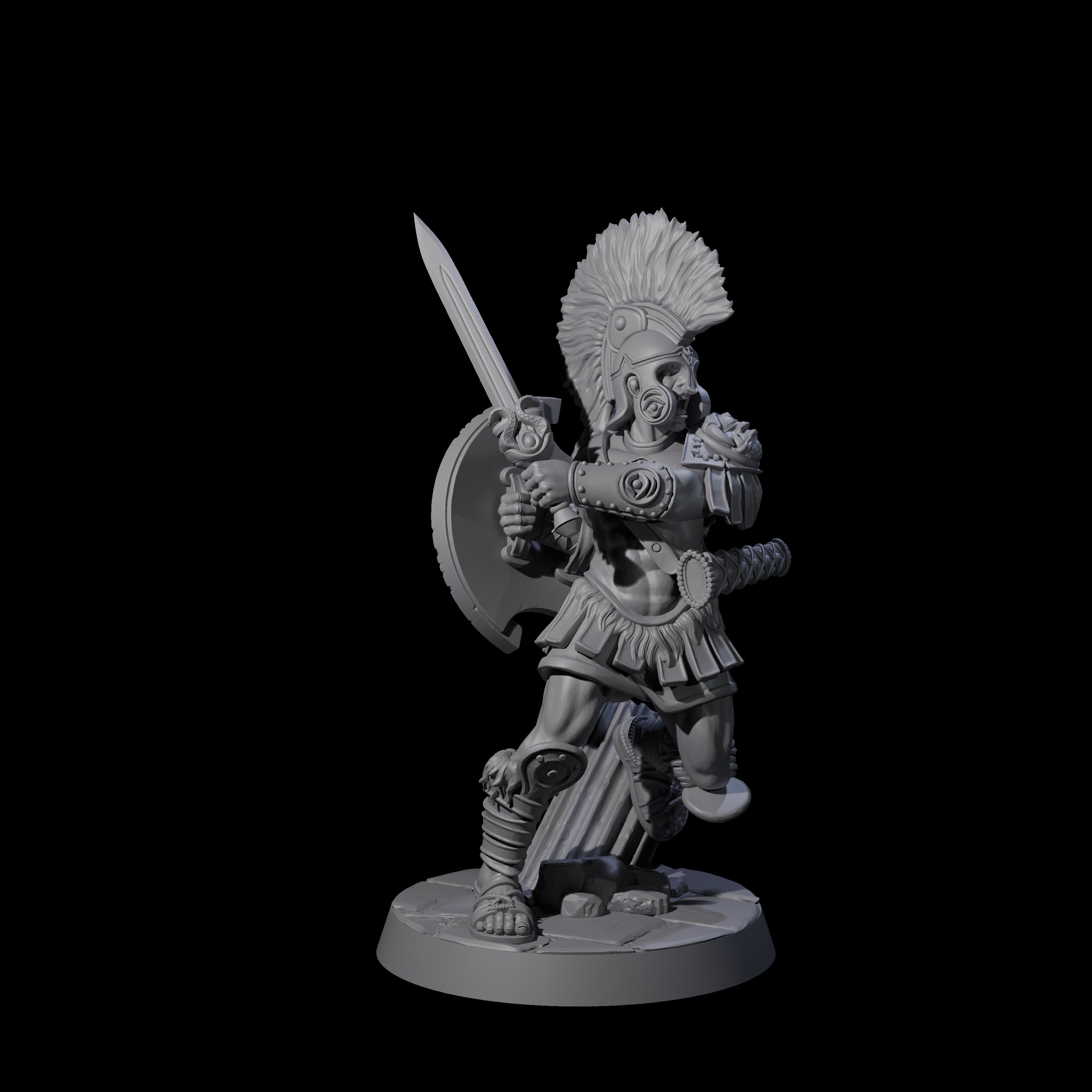 Six Greek Inspired Sword Hoplites Miniature for Dungeons and Dragons, Pathfinder or other TTRPGs