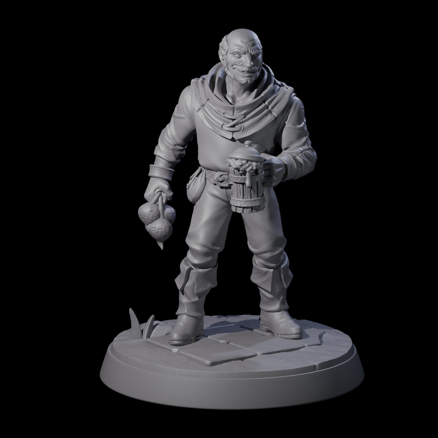 Six Hard Working Villagers Miniature for Dungeons and Dragons, Pathfinder or other TTRPGs