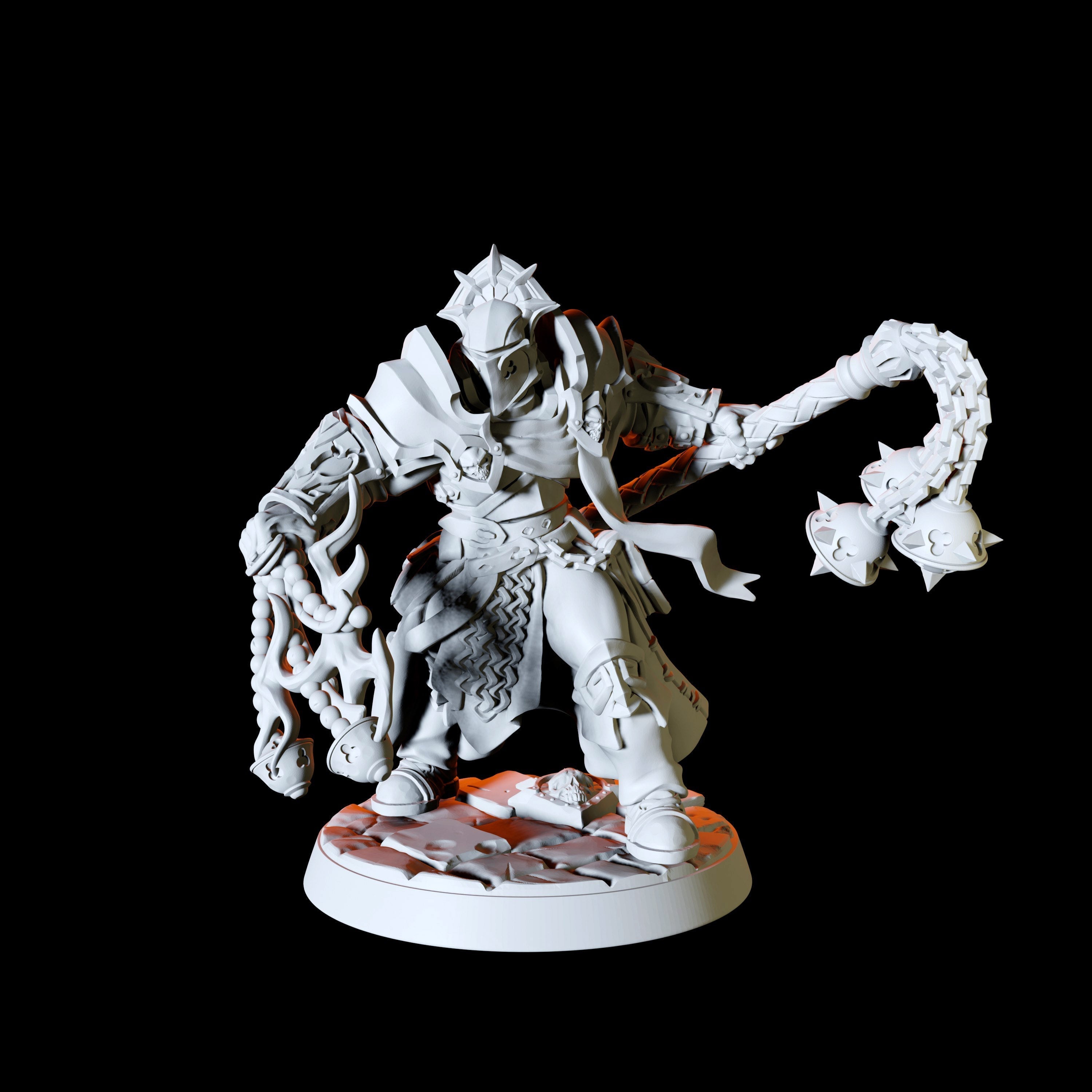 Six Human Paladins - Army Miniature for Dungeons and Dragons, Pathfinder or other TTRPGs