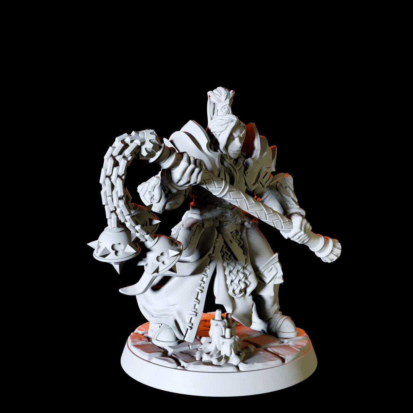 Six Human Paladins - Army Miniature for Dungeons and Dragons, Pathfinder or other TTRPGs