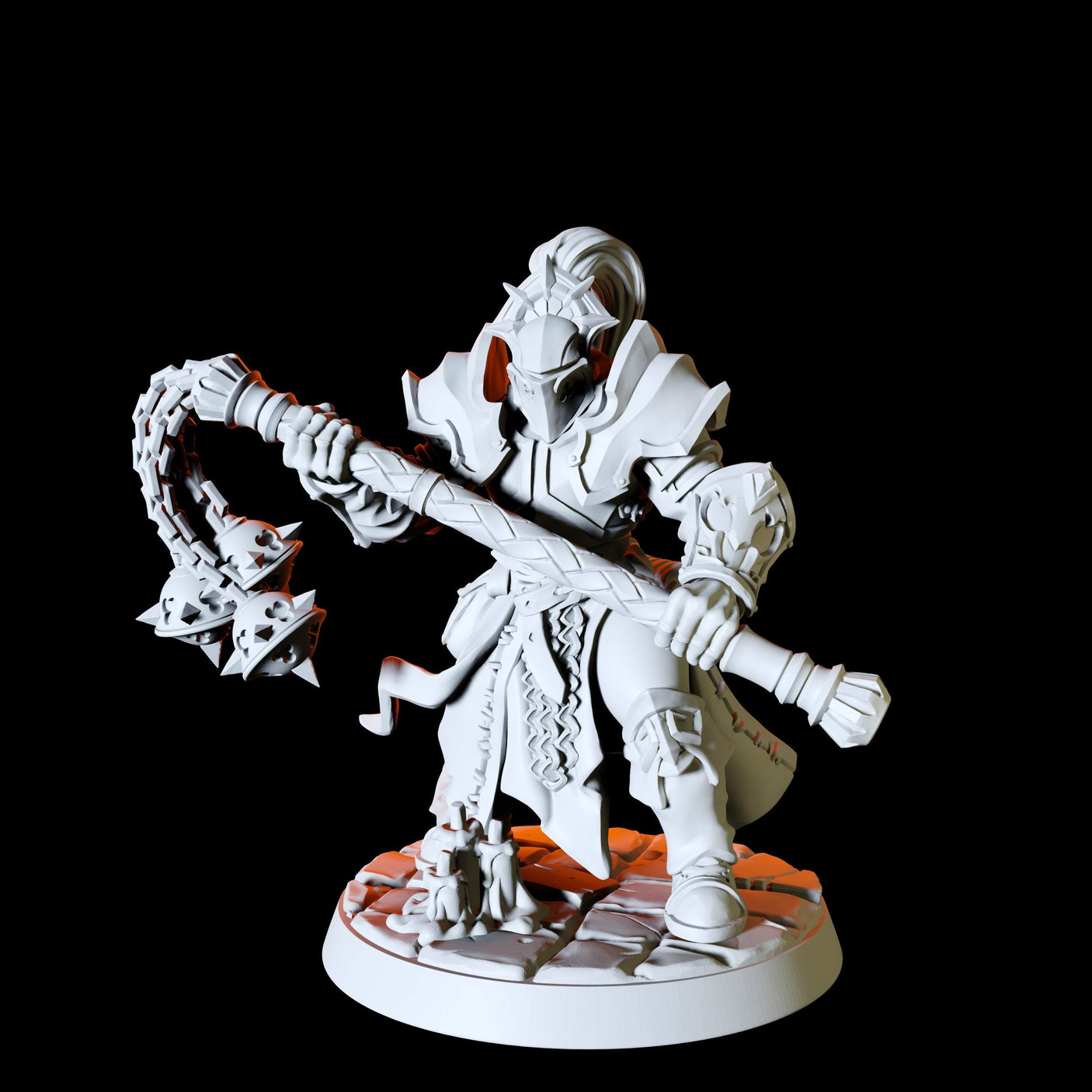 Six Human Paladins - Army Miniature for Dungeons and Dragons, Pathfinder or other TTRPGs
