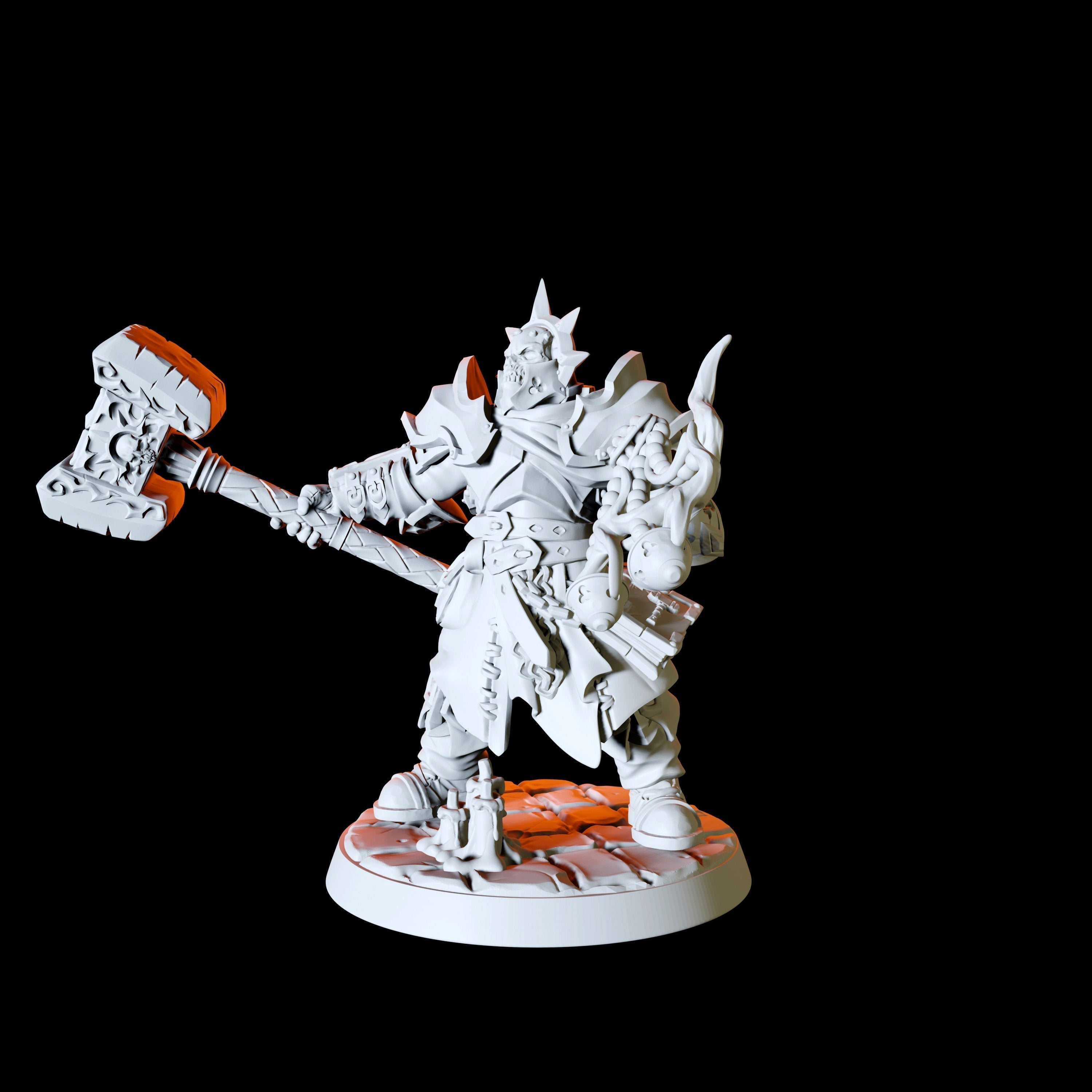 Six Human Paladins - Army Miniature for Dungeons and Dragons, Pathfinder or other TTRPGs