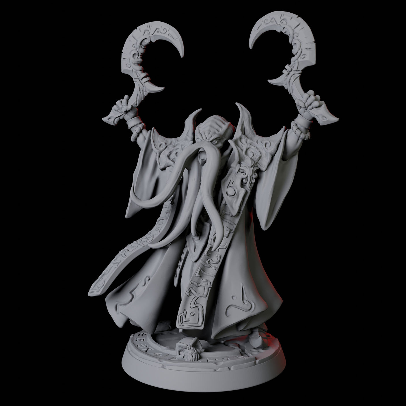 Six Ilithid Elders Miniature for Dungeons and Dragons, Pathfinder or other TTRPGs
