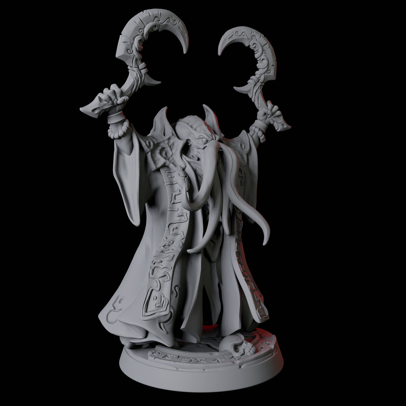 Six Ilithid Elders Miniature for Dungeons and Dragons, Pathfinder or other TTRPGs