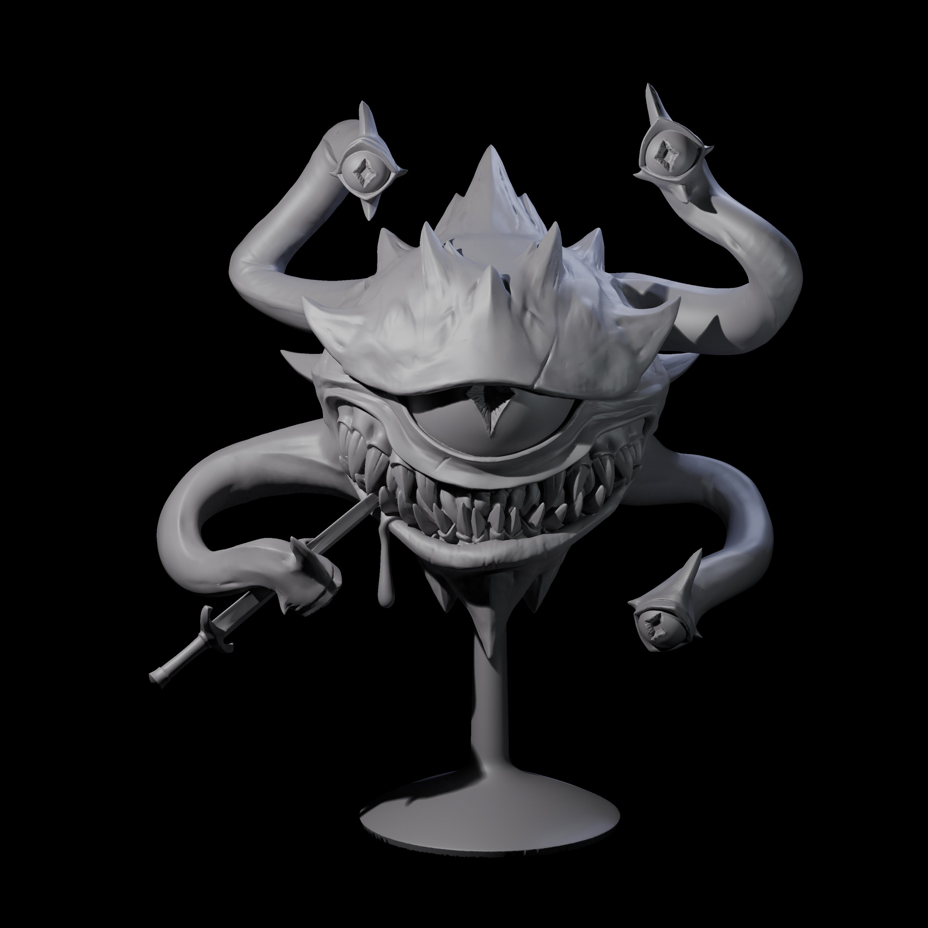 Six Insane Spectators Miniature for Dungeons and Dragons, Pathfinder or other TTRPGs