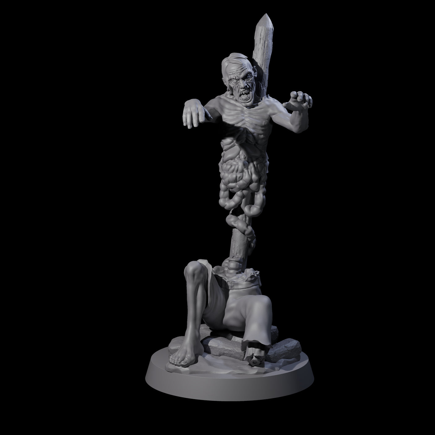 Six Lurching Zombies Miniature for Dungeons and Dragons, Pathfinder or other TTRPGs