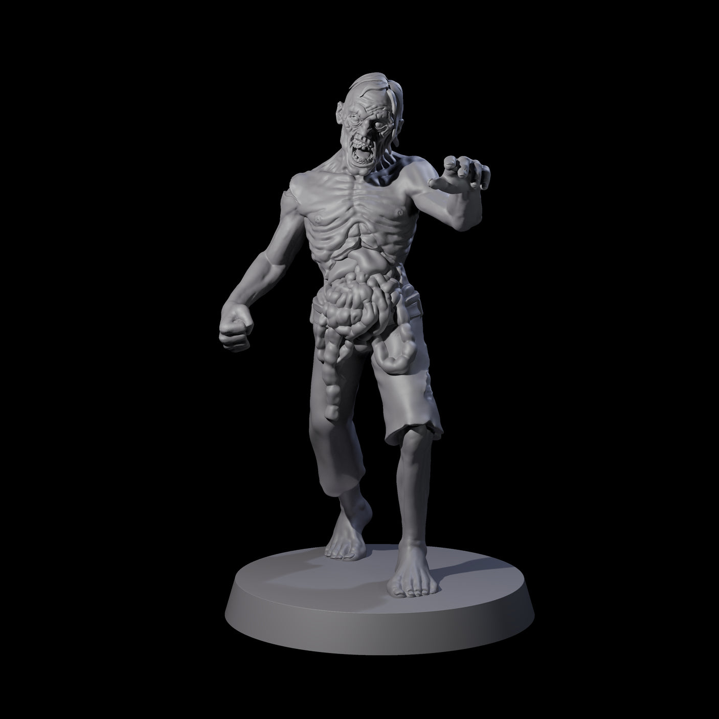 Six Lurching Zombies Miniature for Dungeons and Dragons, Pathfinder or other TTRPGs