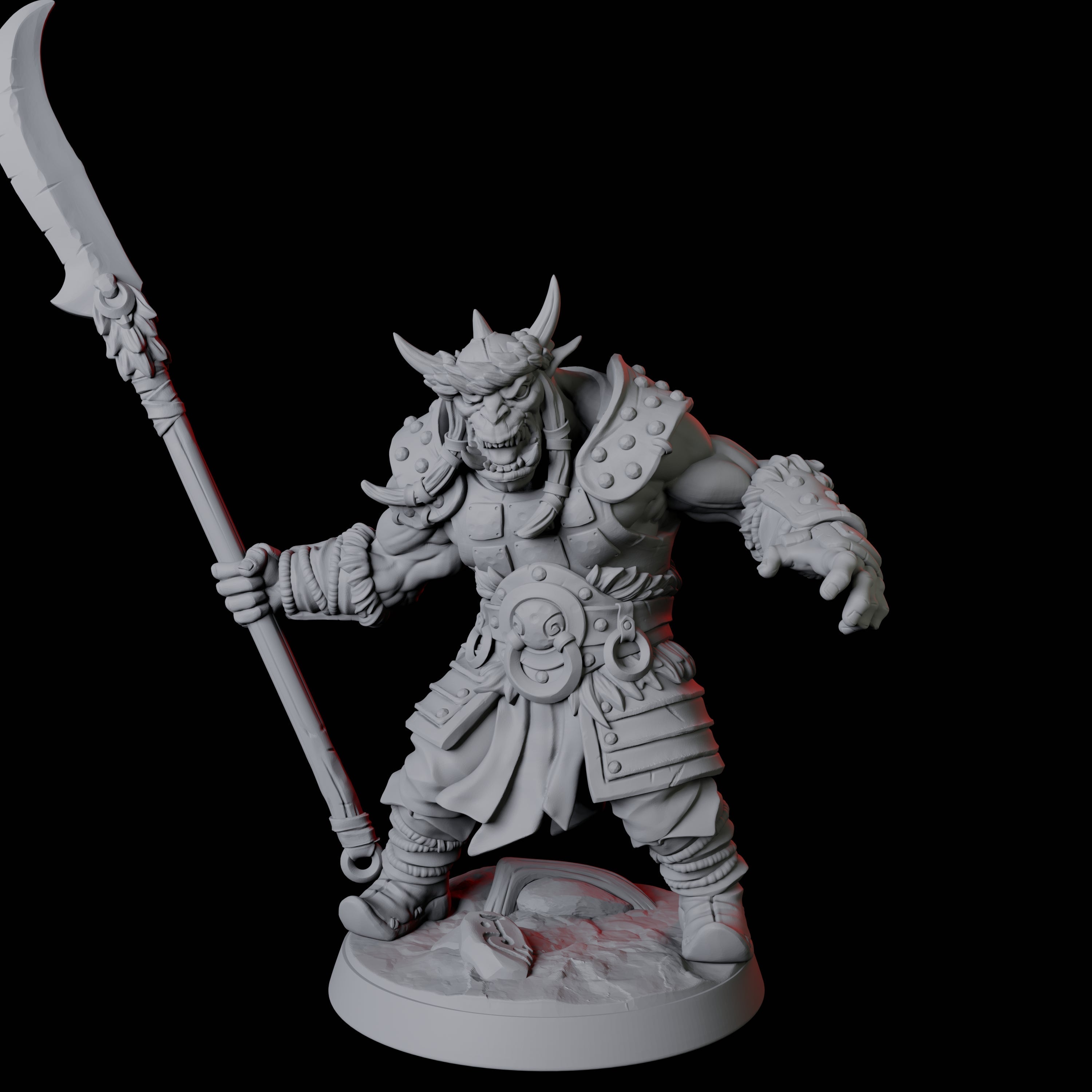 Six Mountain Orc Warriors Miniature for Dungeons and Dragons, Pathfinder or other TTRPGs