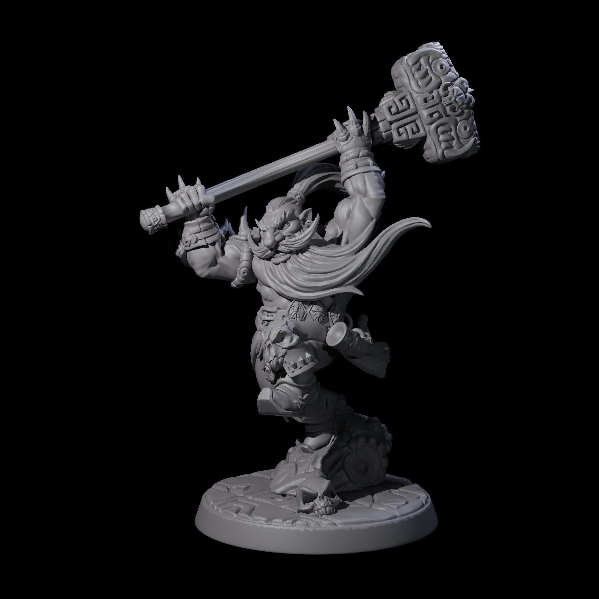 Six Raging Berserker Dwarves Miniature for Dungeons and Dragons, Pathfinder or other TTRPGs