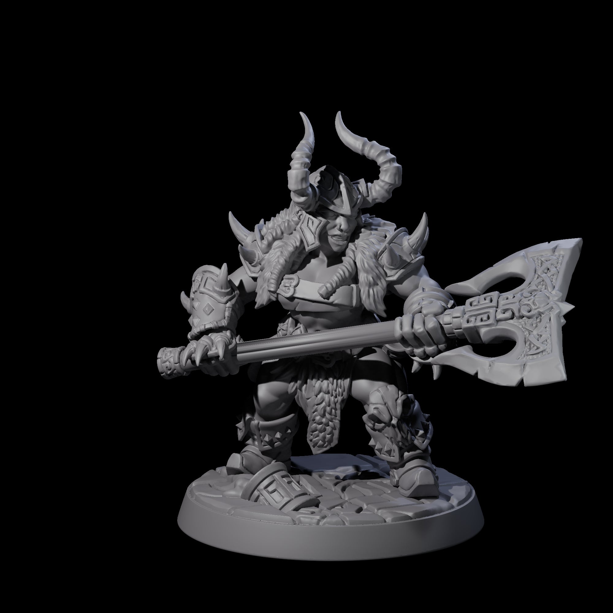 Six Raging Berserker Dwarves Miniature for Dungeons and Dragons, Pathfinder or other TTRPGs