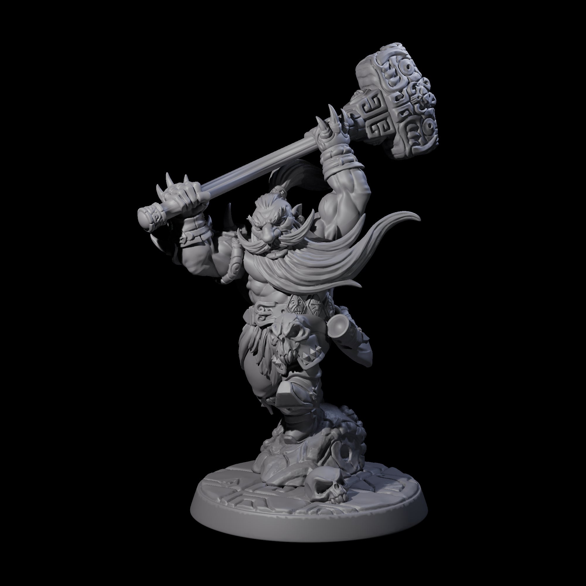 Six Raging Berserker Dwarves Miniature for Dungeons and Dragons, Pathfinder or other TTRPGs