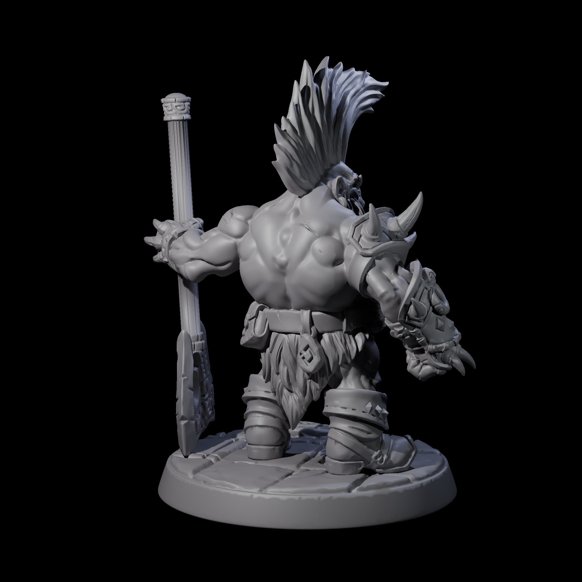 Six Raging Berserker Dwarves Miniature for Dungeons and Dragons, Pathfinder or other TTRPGs