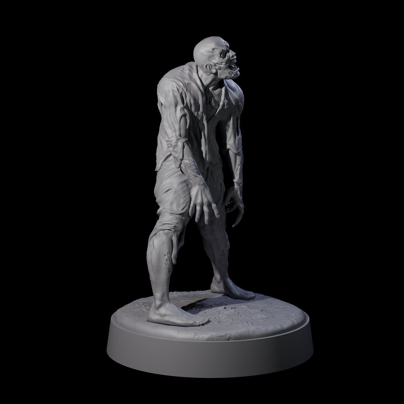 Six Restless Zombies Miniature for Dungeons and Dragons, Pathfinder or other TTRPGs