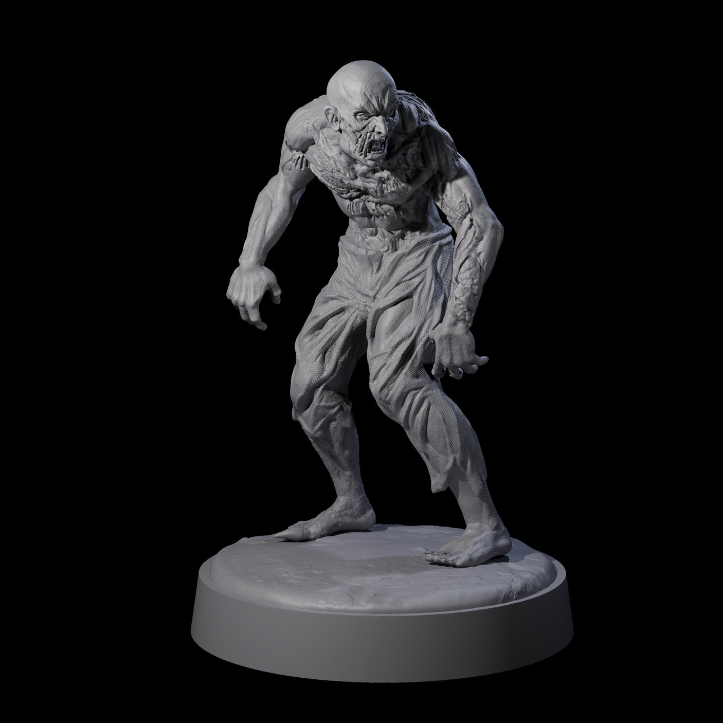 Six Restless Zombies Miniature for Dungeons and Dragons, Pathfinder or other TTRPGs