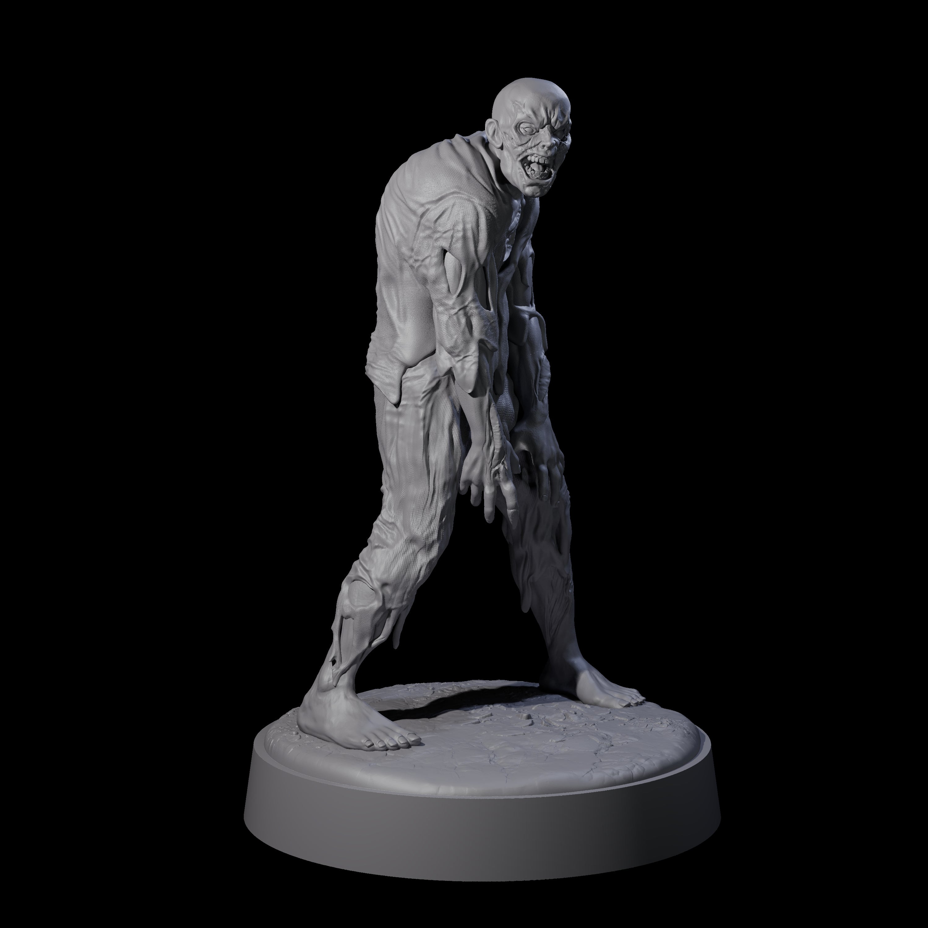 Six Restless Zombies Miniature for Dungeons and Dragons, Pathfinder or other TTRPGs