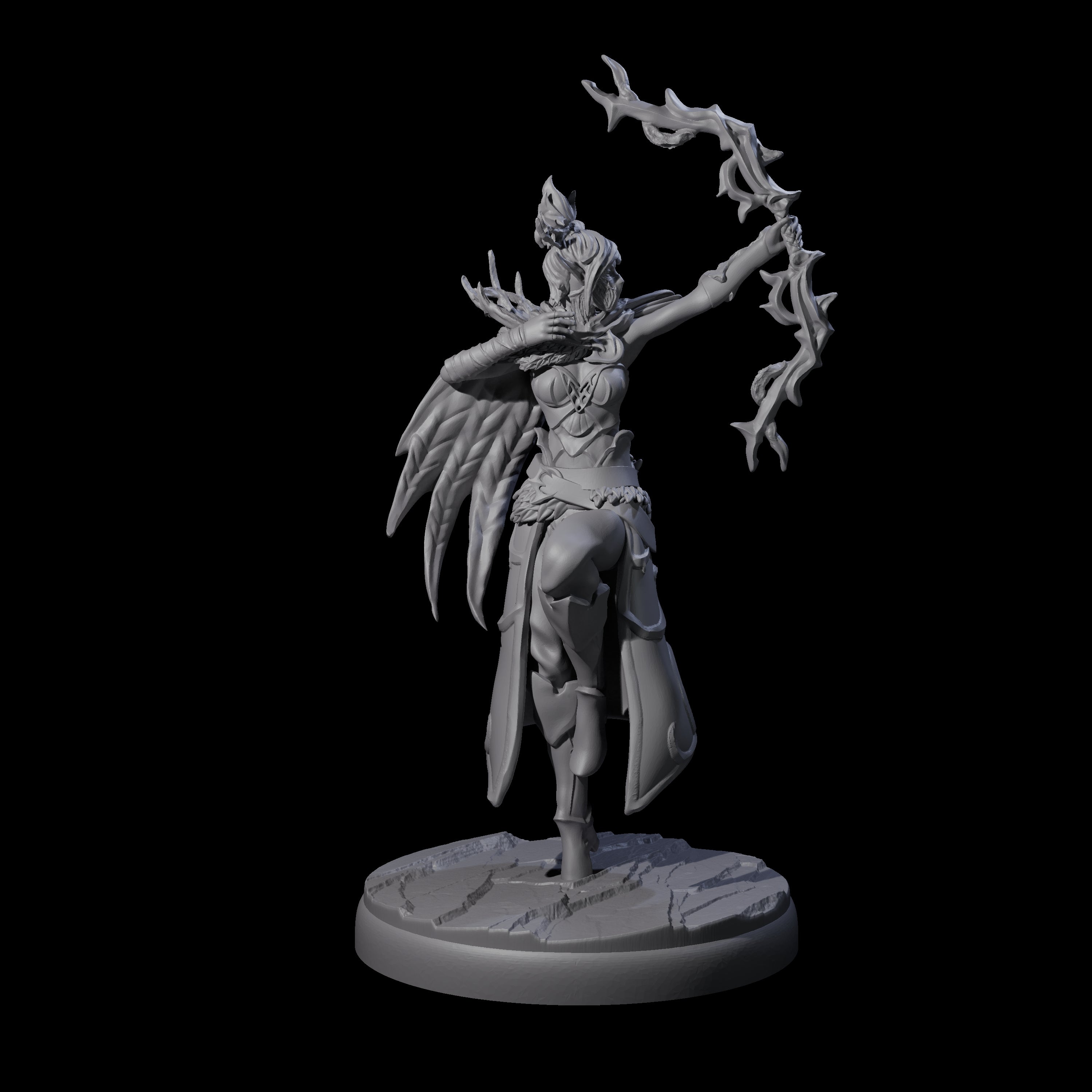 Six Roaming Dark Elf Rangers Miniature for Dungeons and Dragons, Pathfinder or other TTRPGs