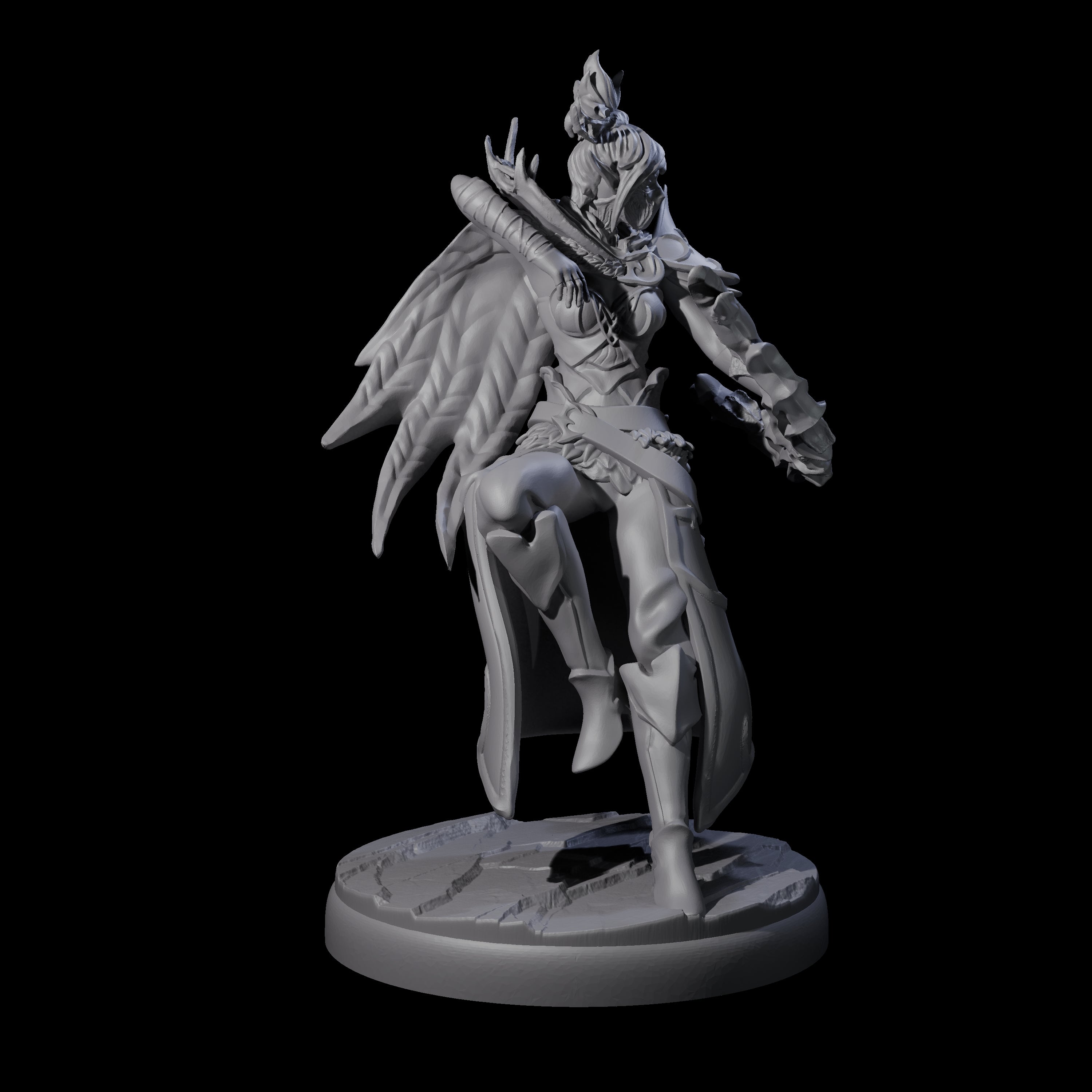 Six Roaming Dark Elf Rangers Miniature for Dungeons and Dragons, Pathfinder or other TTRPGs