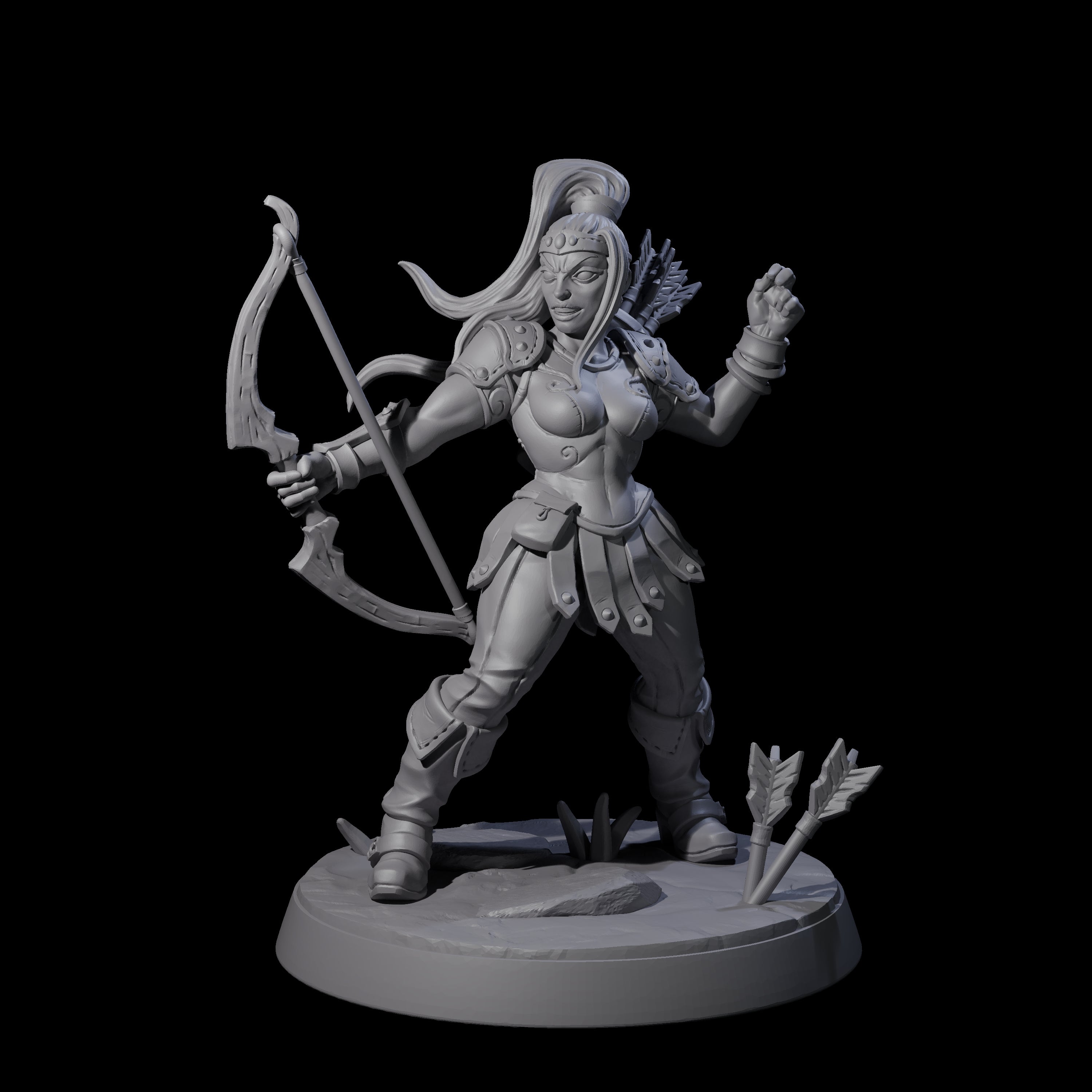 Six Shadowy Assassin Sisters Miniature for Dungeons and Dragons, Pathfinder or other TTRPGs