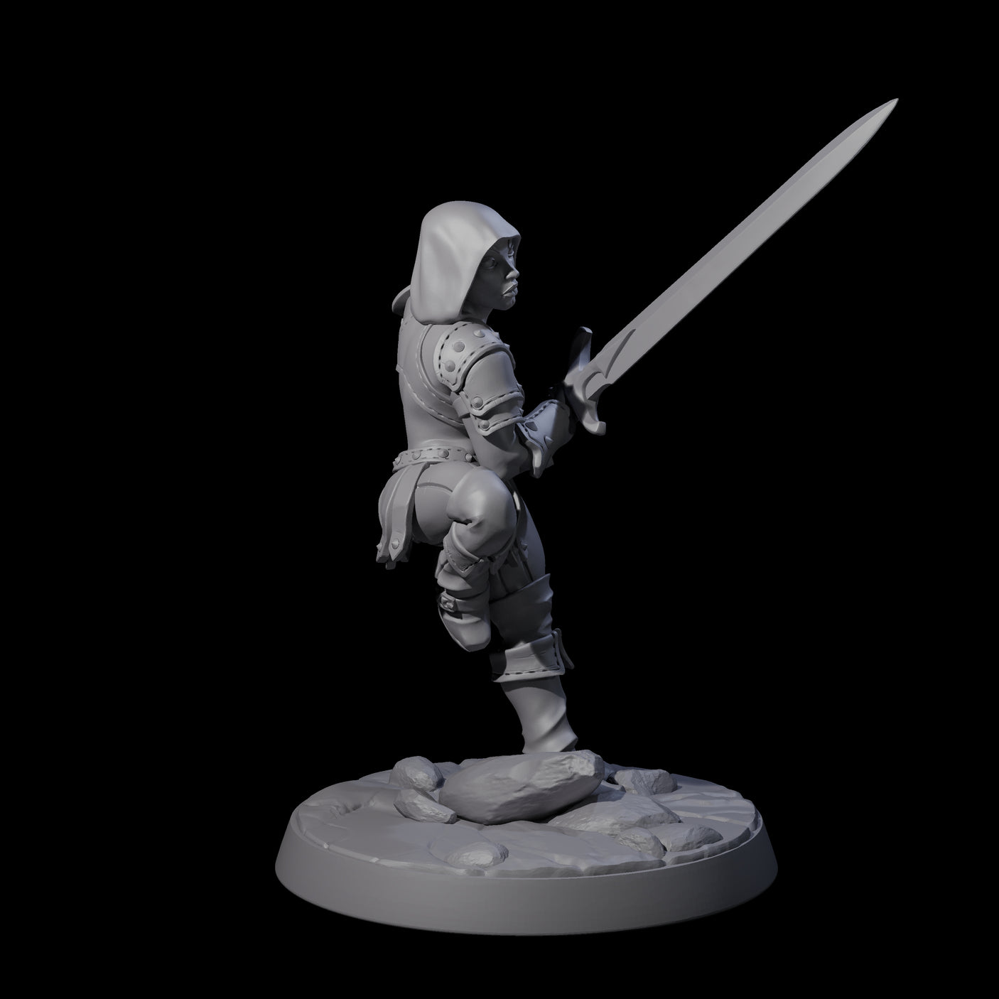 Six Shadowy Assassin Sisters Miniature for Dungeons and Dragons, Pathfinder or other TTRPGs