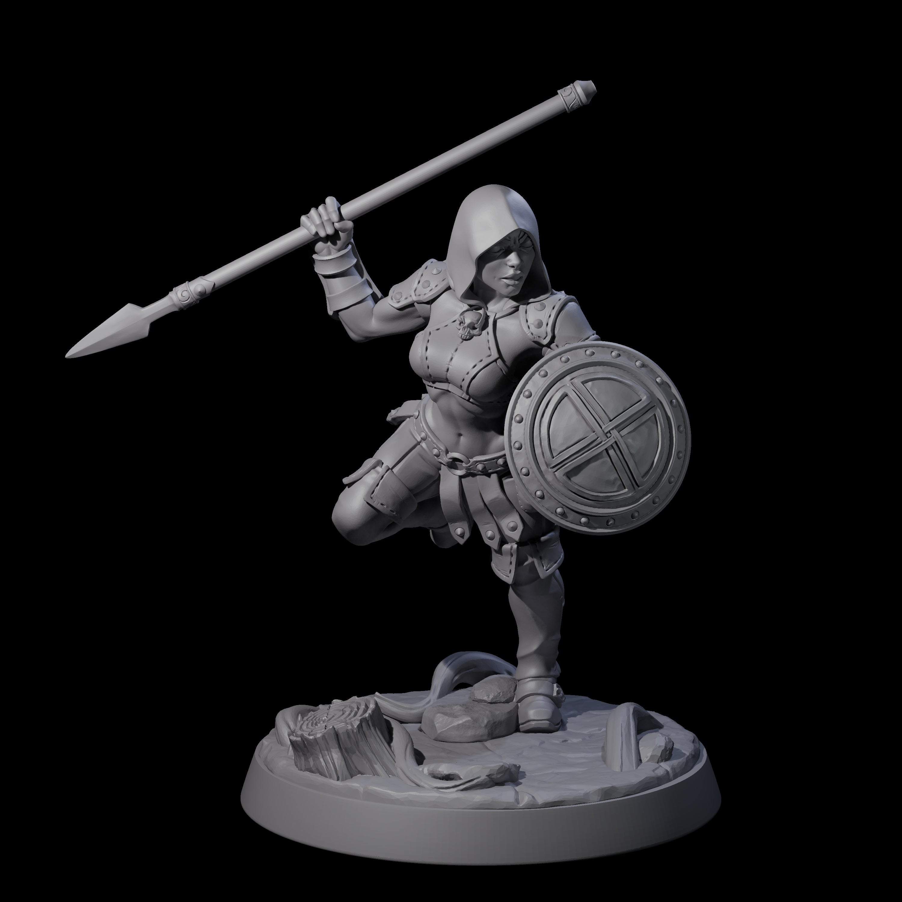 Six Shadowy Assassin Sisters Miniature for Dungeons and Dragons, Pathfinder or other TTRPGs