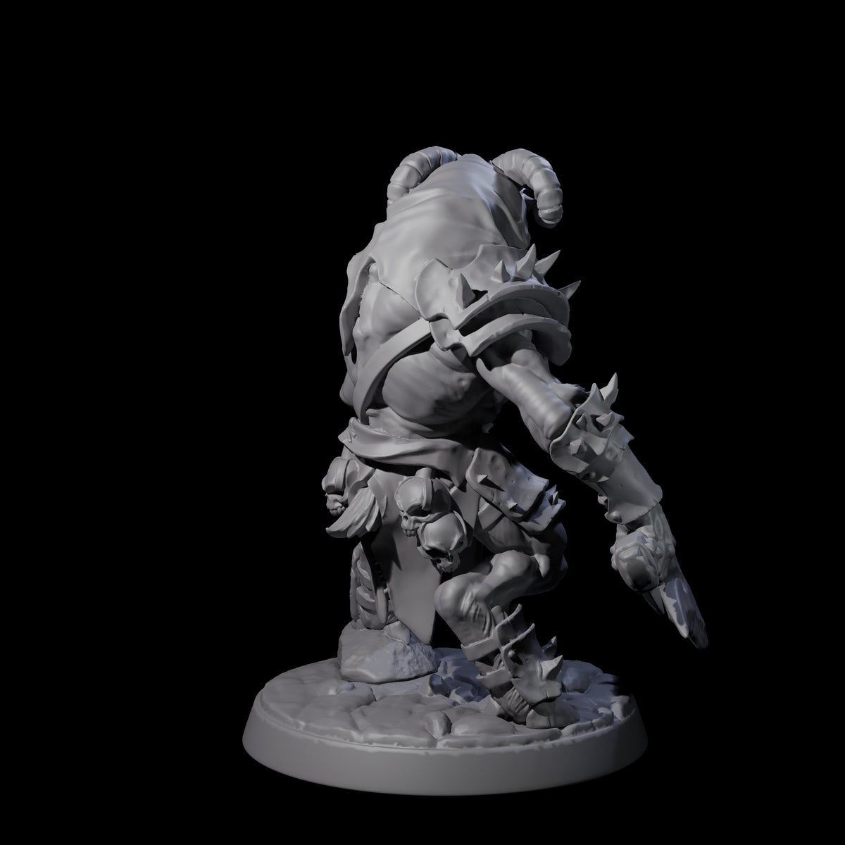 Six Shadowy Beastmen Miniature for Dungeons and Dragons, Pathfinder or other TTRPGs