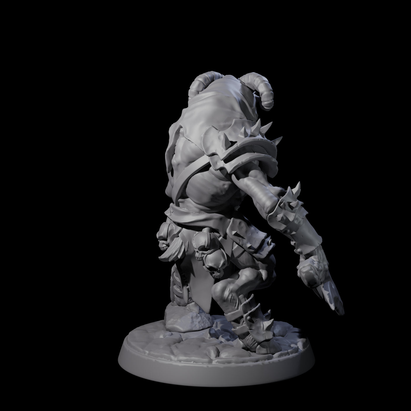 Six Shadowy Beastmen Miniature for Dungeons and Dragons, Pathfinder or other TTRPGs
