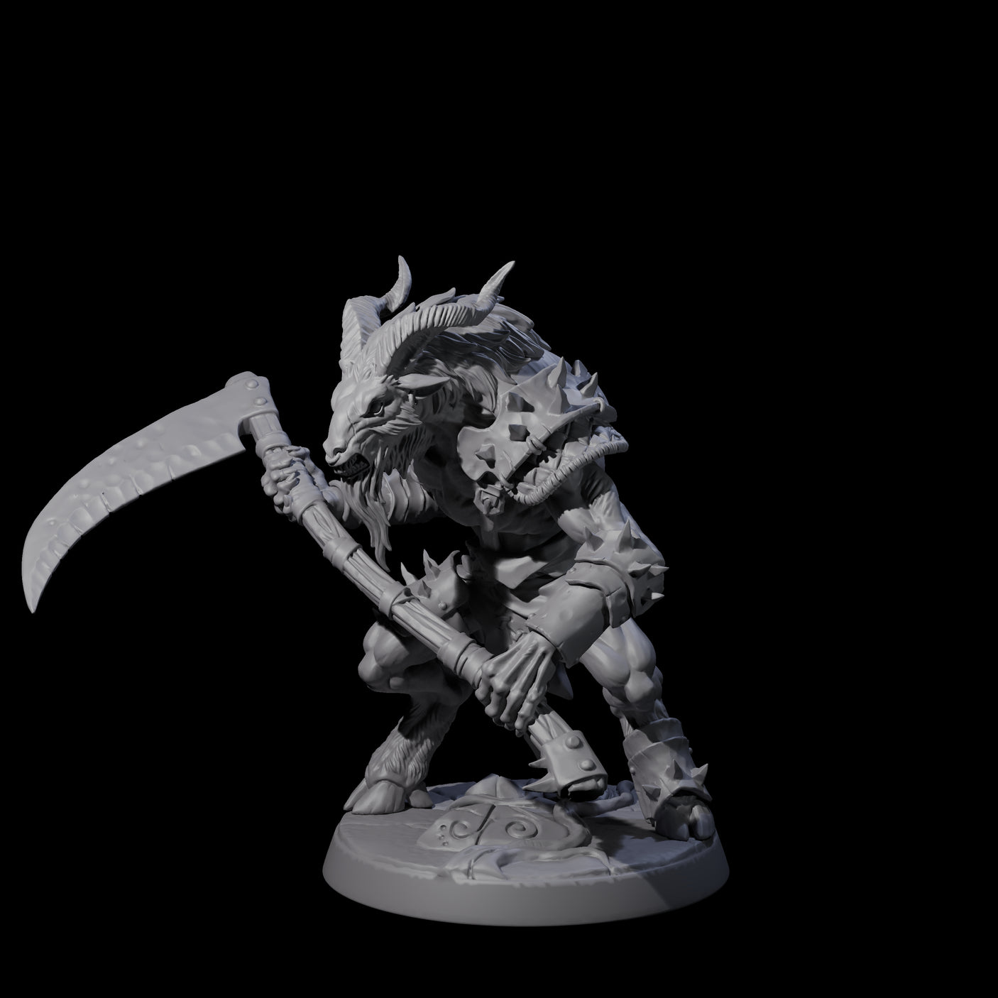 Six Shadowy Beastmen Miniature for Dungeons and Dragons, Pathfinder or other TTRPGs