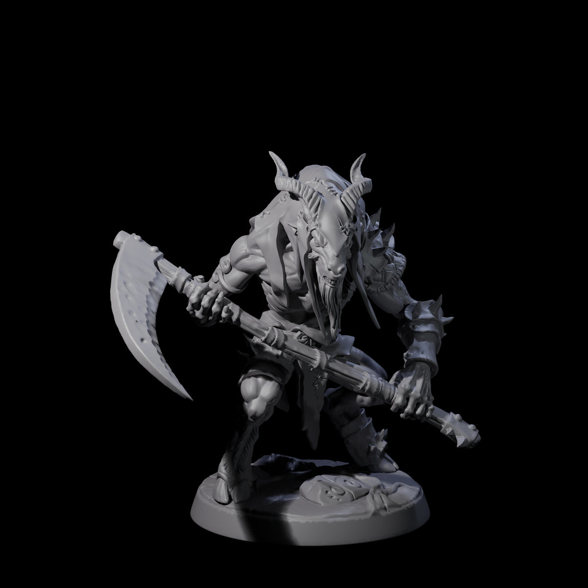 Six Shadowy Beastmen Miniature for Dungeons and Dragons, Pathfinder or other TTRPGs