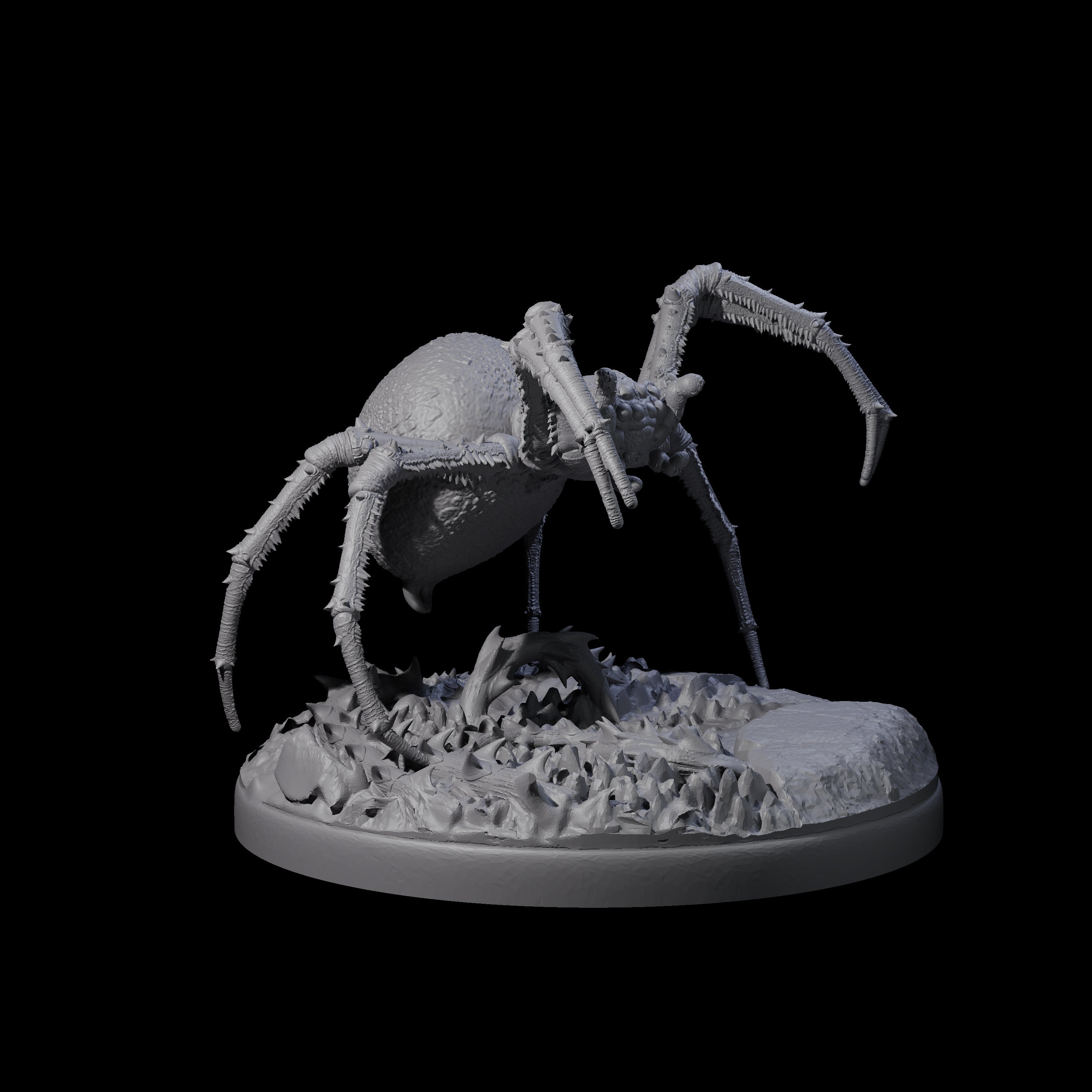 Six Skittering Cave Spiders Miniature for Dungeons and Dragons, Pathfinder or other TTRPGs