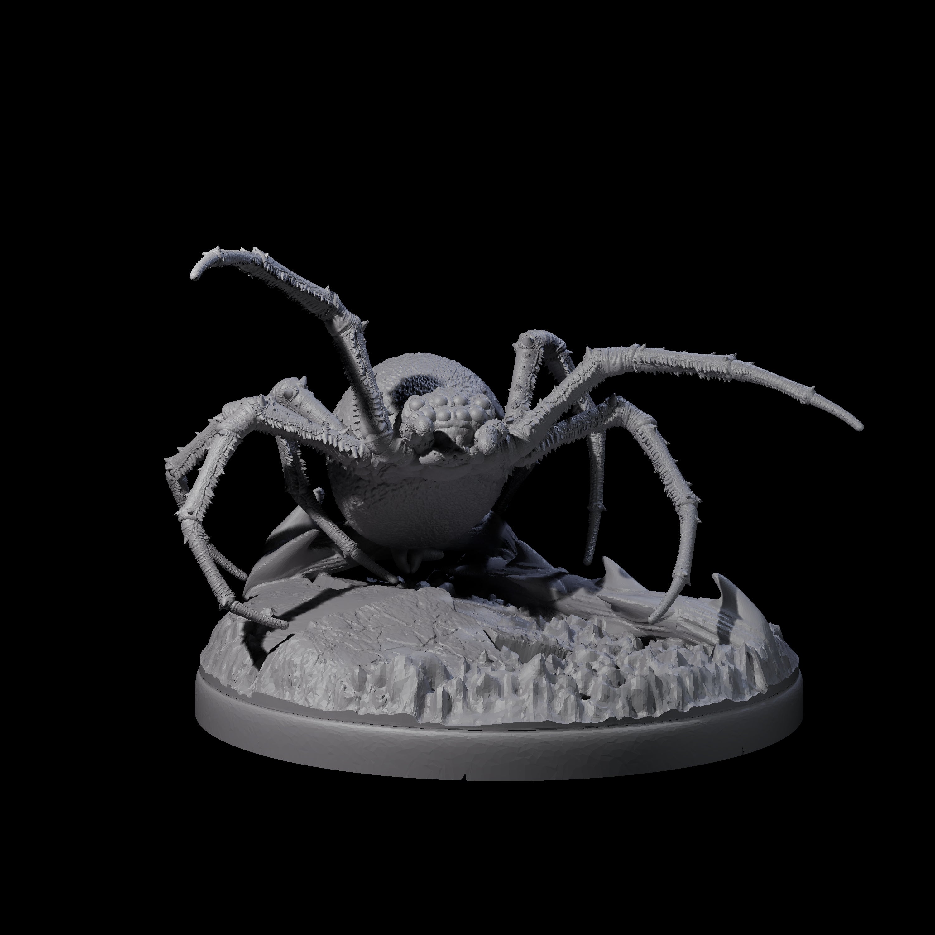 Six Skittering Cave Spiders Miniature for Dungeons and Dragons, Pathfinder or other TTRPGs