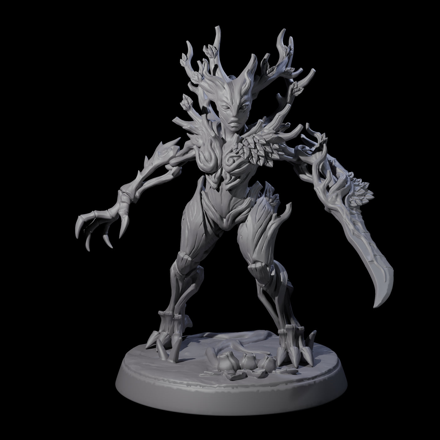 Six Thorny Twig Blights Miniature for Dungeons and Dragons, Pathfinder or other TTRPGs