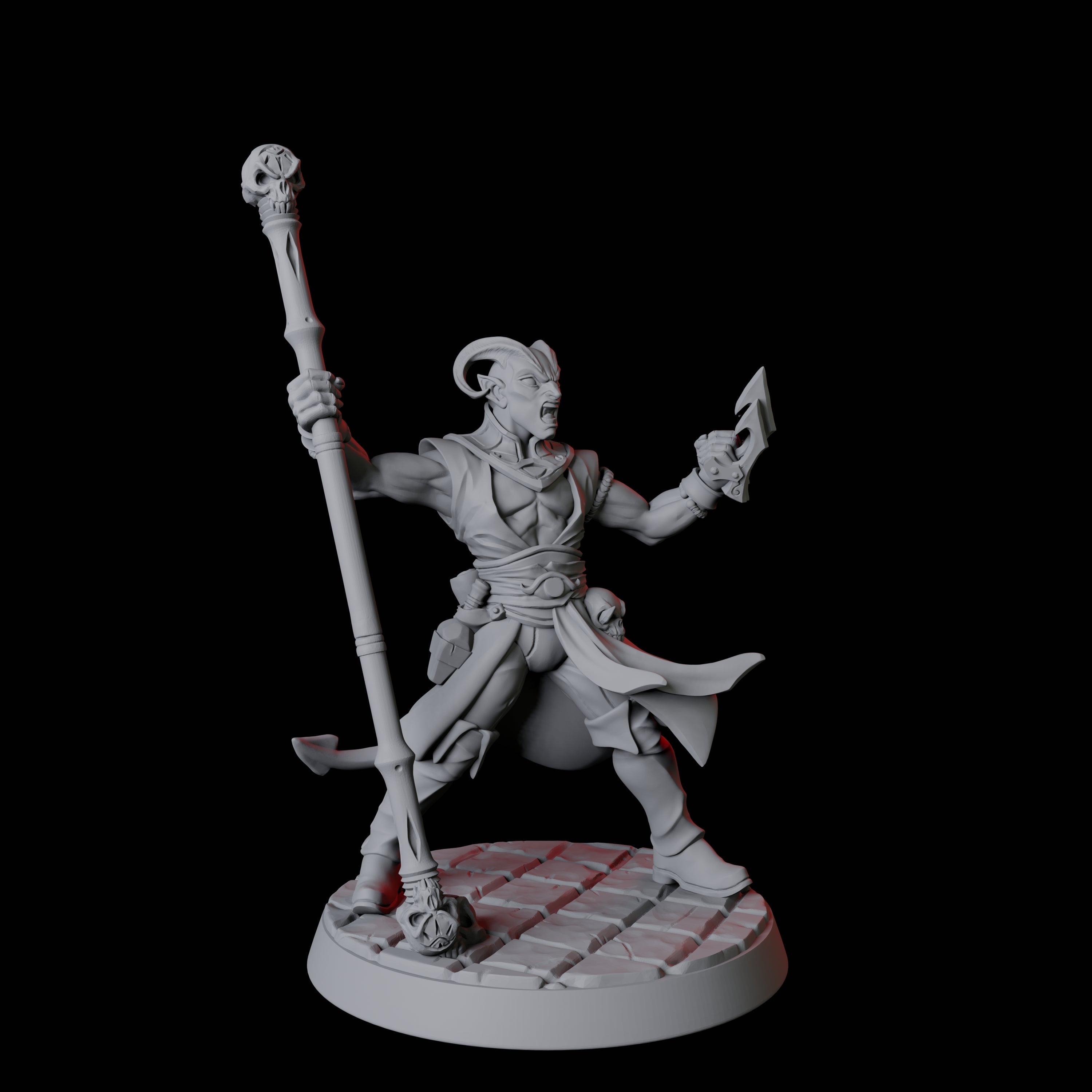 Six Tiefling Tricksters Miniature for Dungeons and Dragons, Pathfinder or other TTRPGs