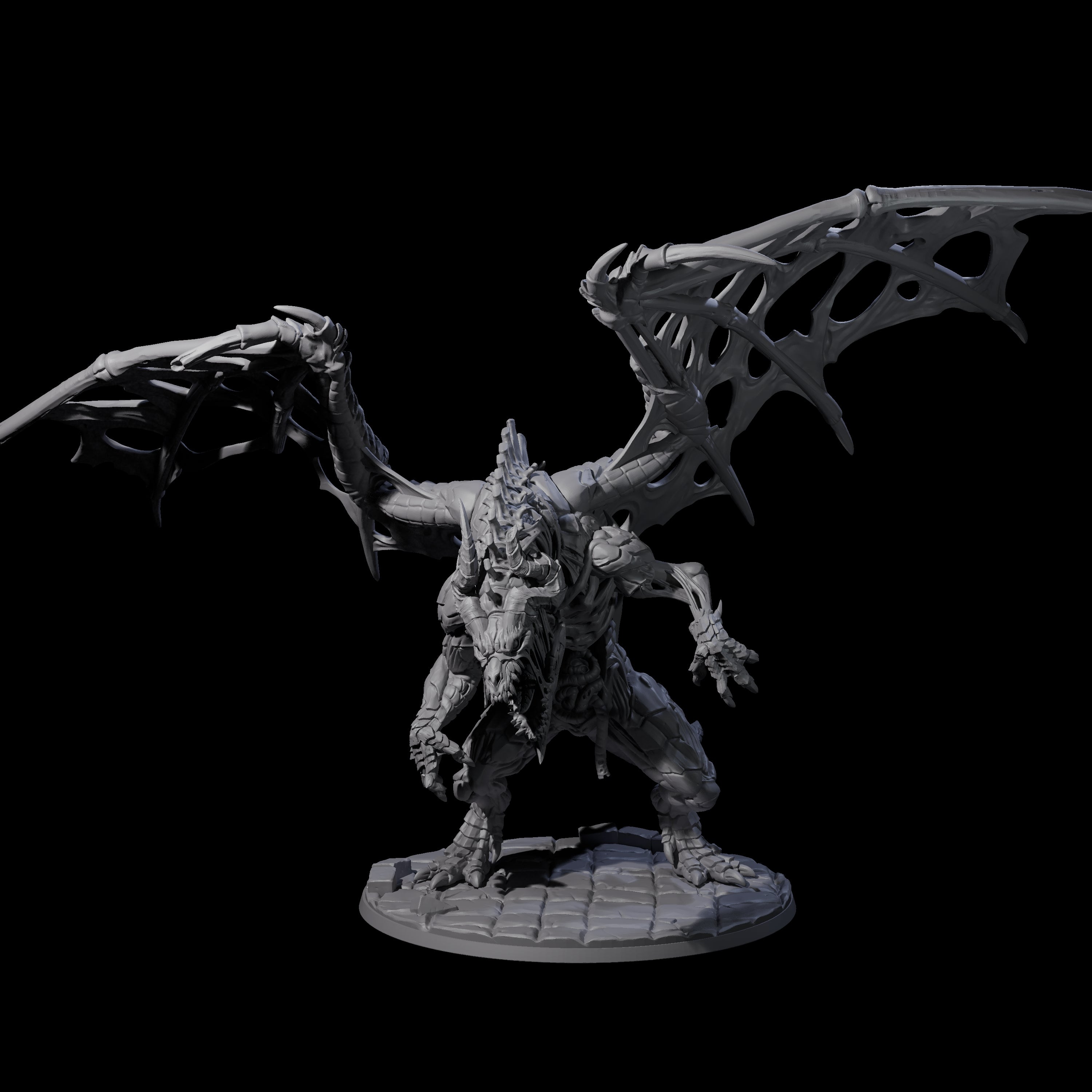 Skeletal Zombie Dragon Miniature for Dungeons and Dragons, Pathfinder or other TTRPGs