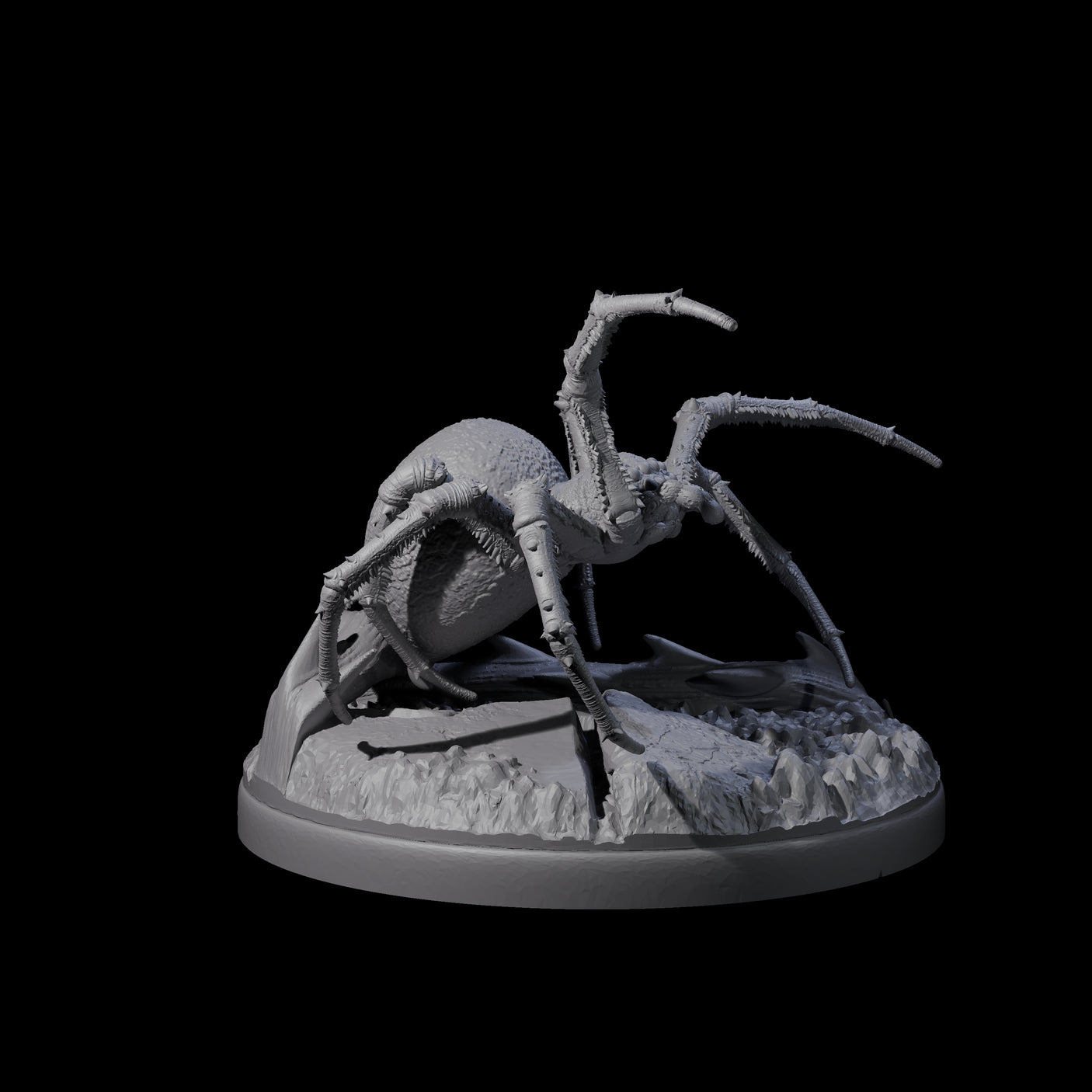 Skittering Cave Spider D Miniature for Dungeons and Dragons, Pathfinder or other TTRPGs