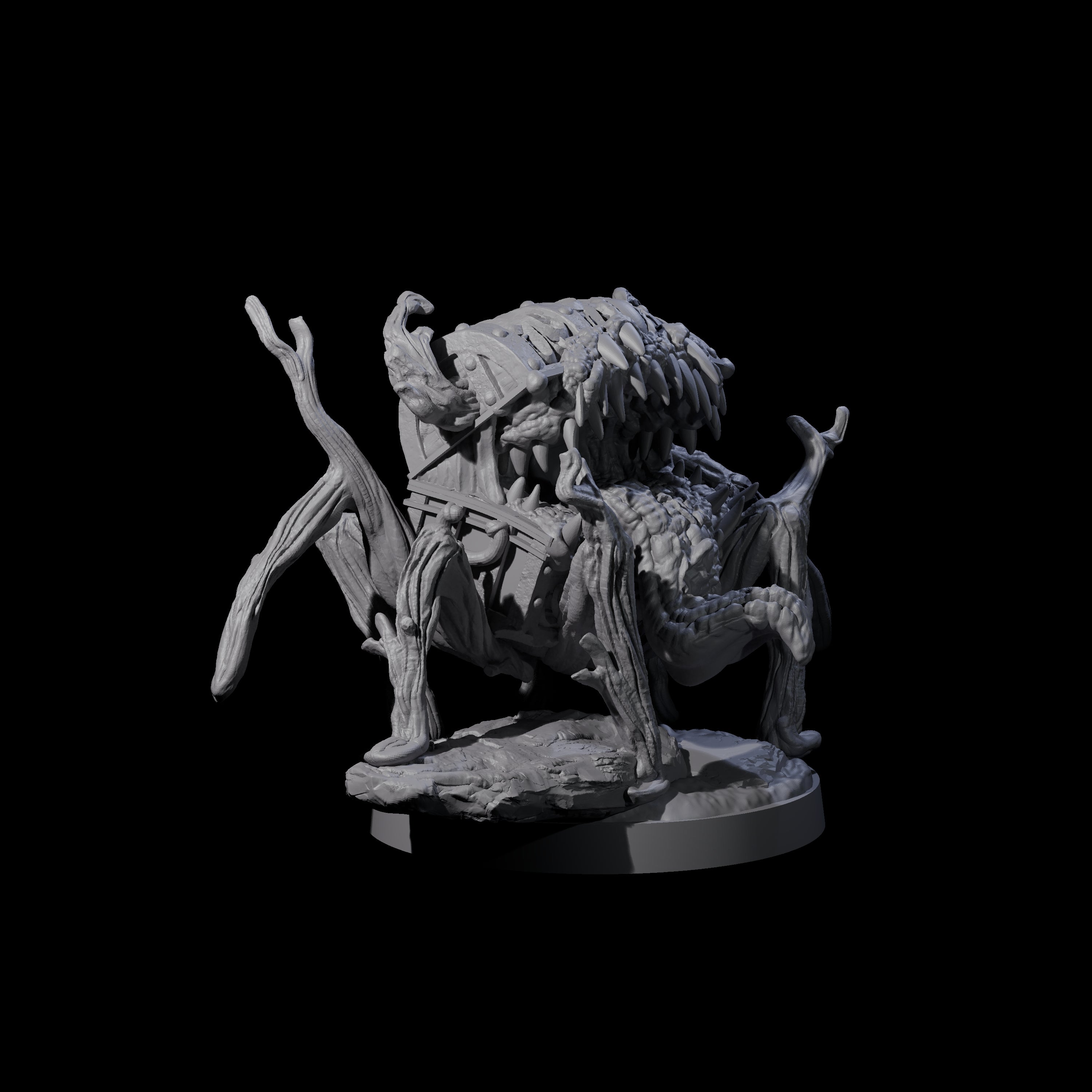 Skittering Chest Mimic Miniature for Dungeons and Dragons, Pathfinder or other TTRPGs