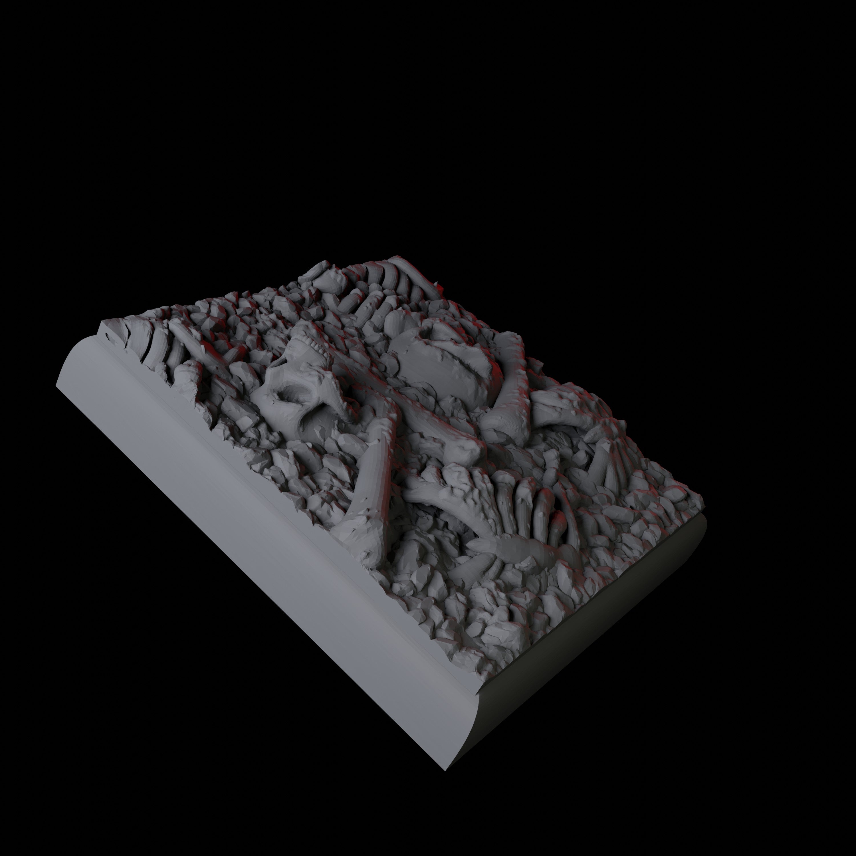 20mm Square Skull and Bones Bases for Dungeons and Dragons - Myth Forged