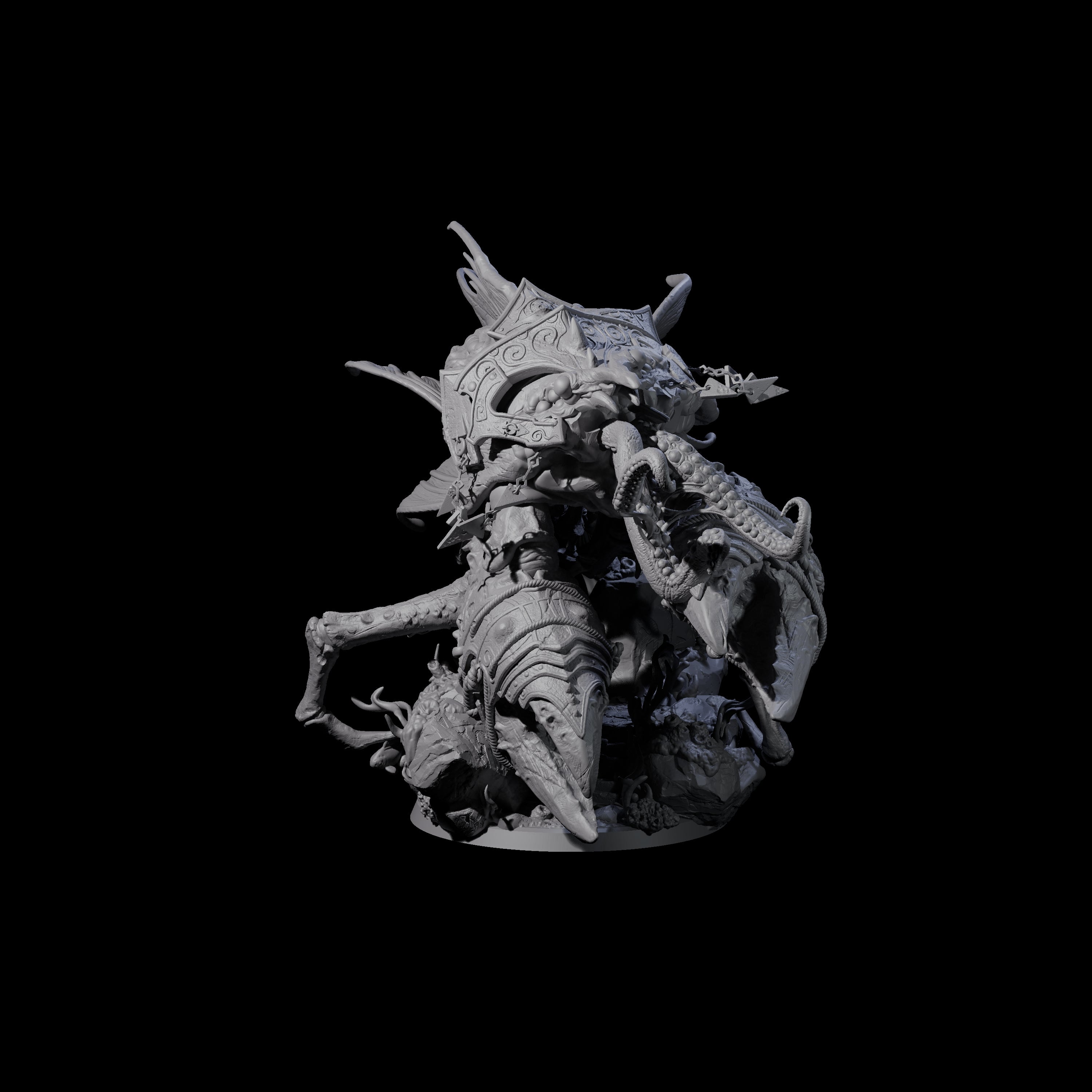 Skuttling Trench Terror Miniature for Dungeons and Dragons, Pathfinder or other TTRPGs