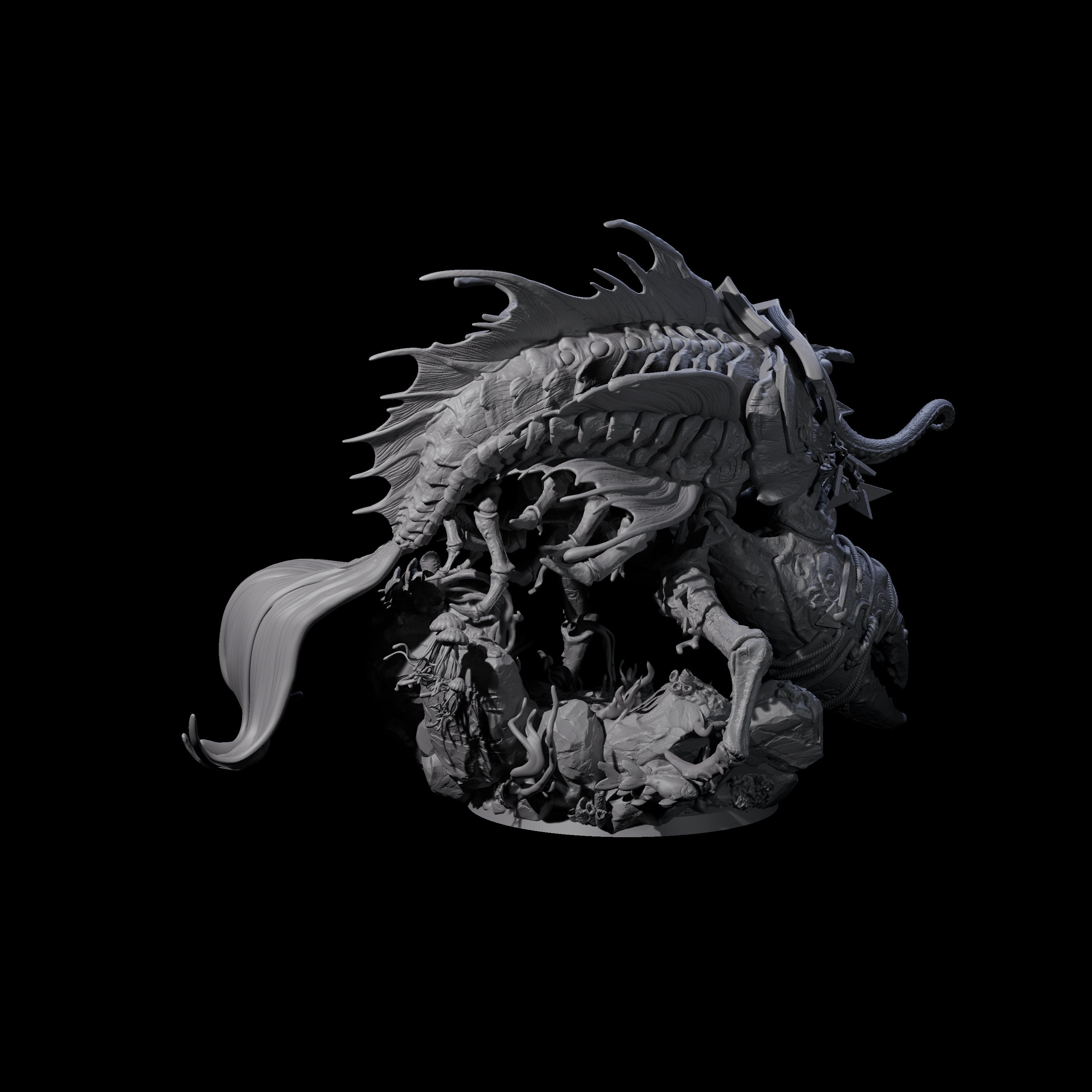 Skuttling Trench Terror Miniature for Dungeons and Dragons, Pathfinder or other TTRPGs